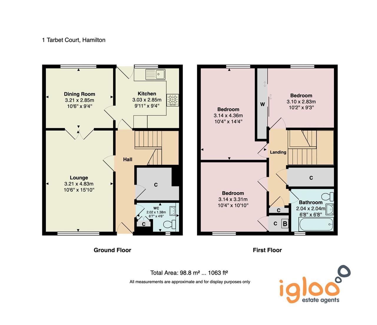 1, Tarbert Court, Hamilton floorplan
