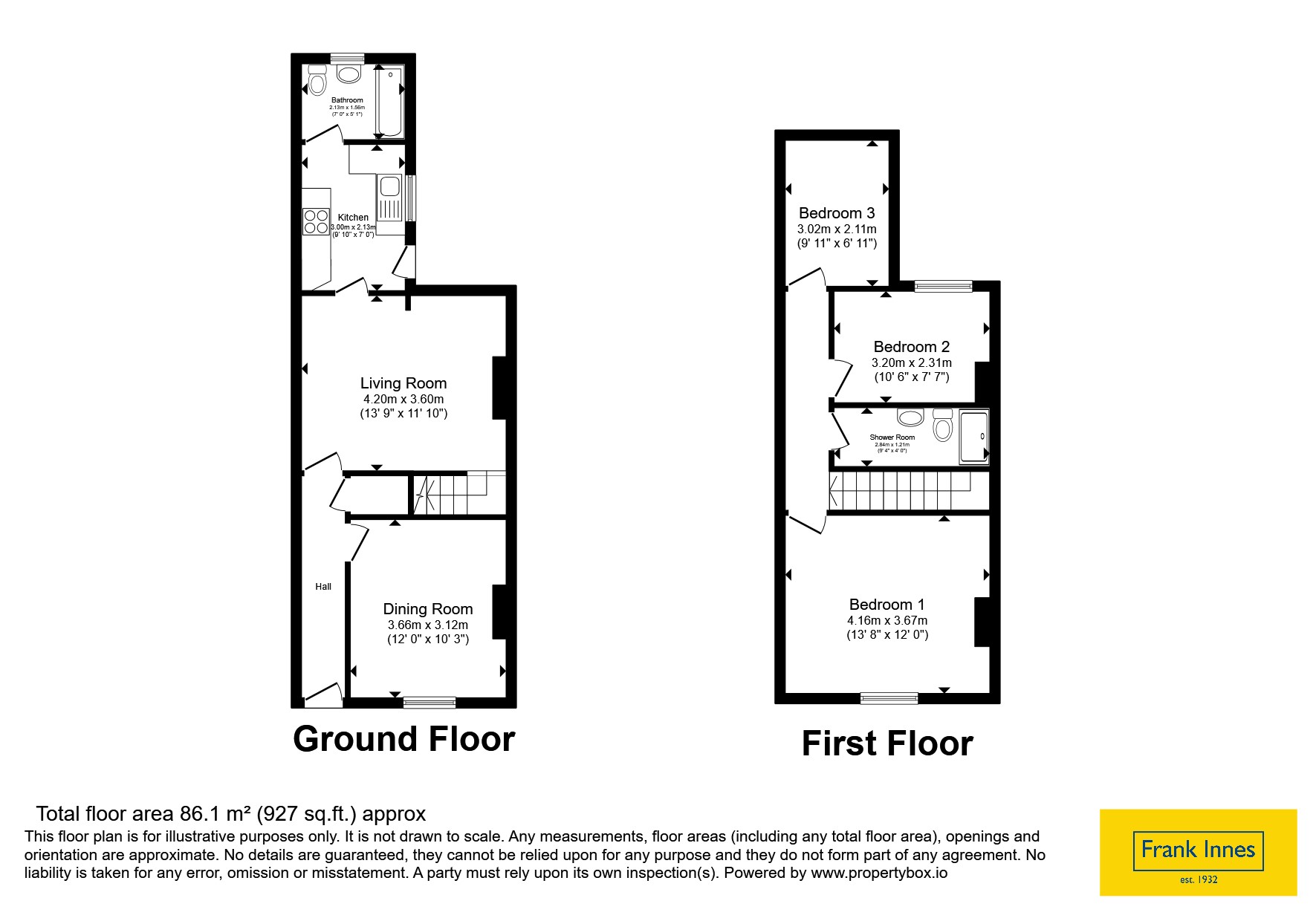 1, Charnwood Street, Leicestershire floorplan