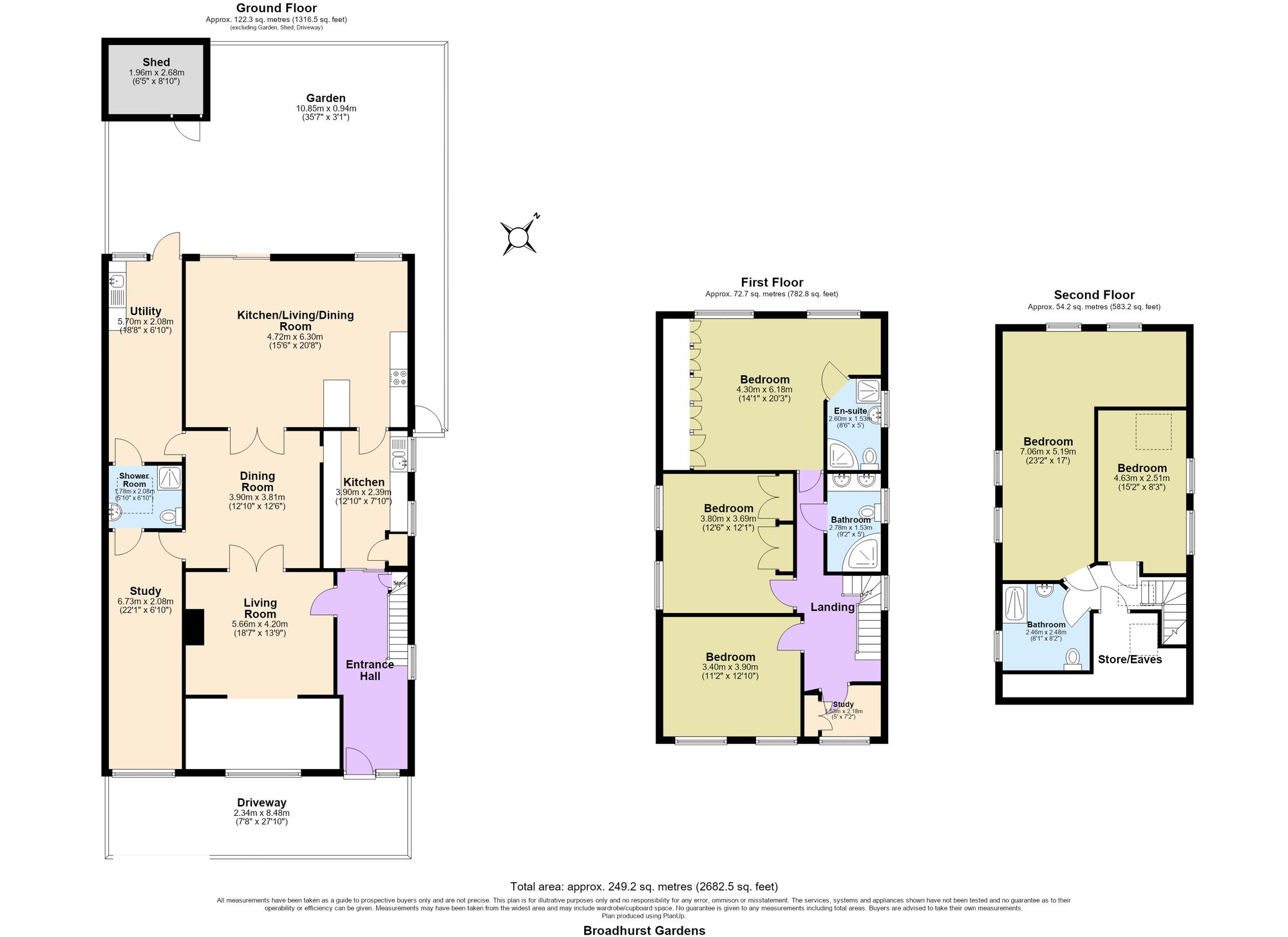 4 Broadhurst Gardens, Chigwell floorplan