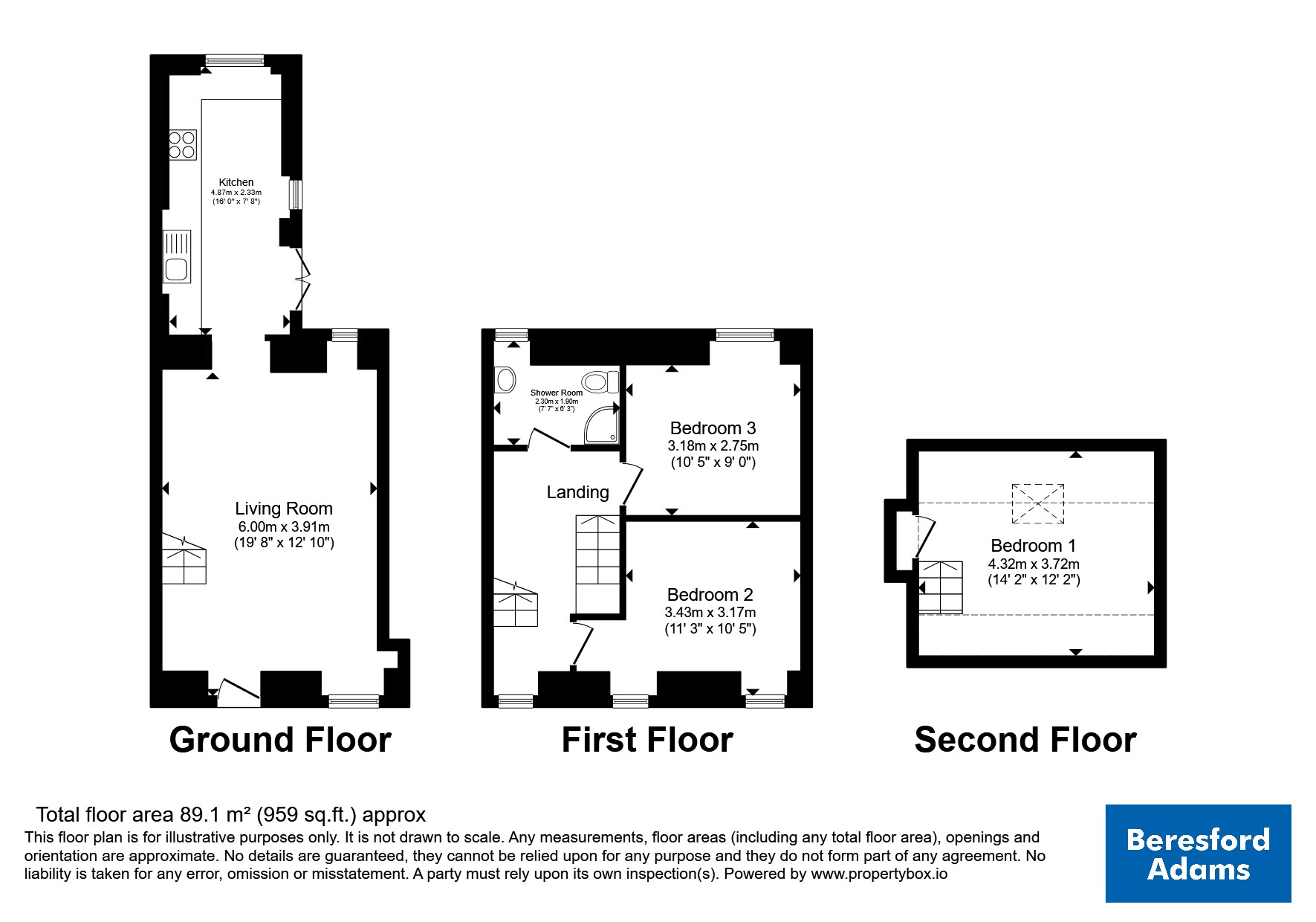 32, Coed Madog Road, Caernarfon floorplan