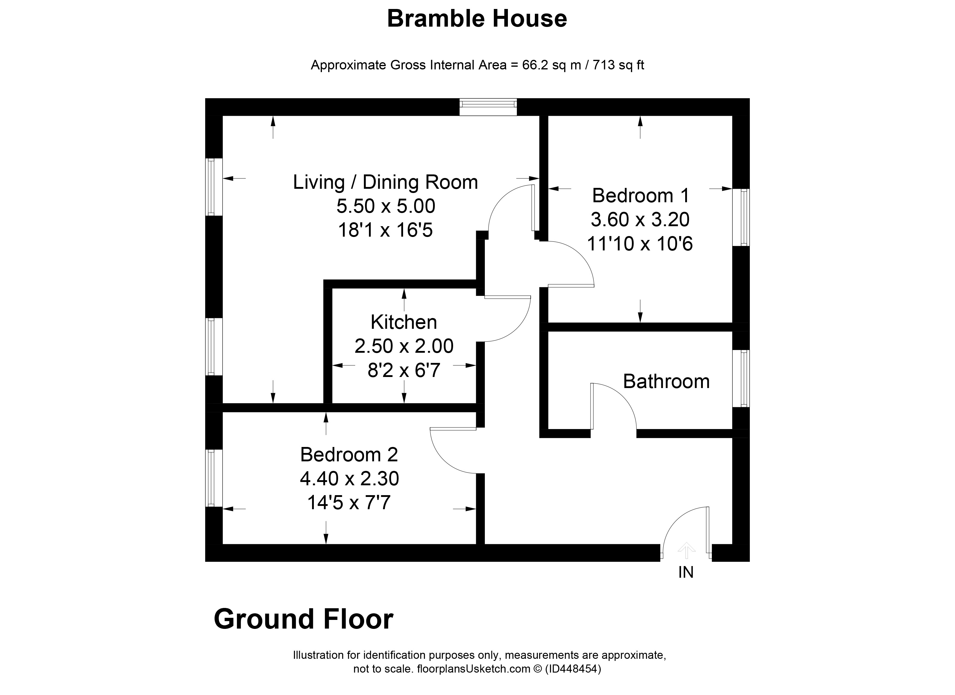 2 Bedrooms Flat to rent in Bramble House, Swindon, Wiltshire SN25