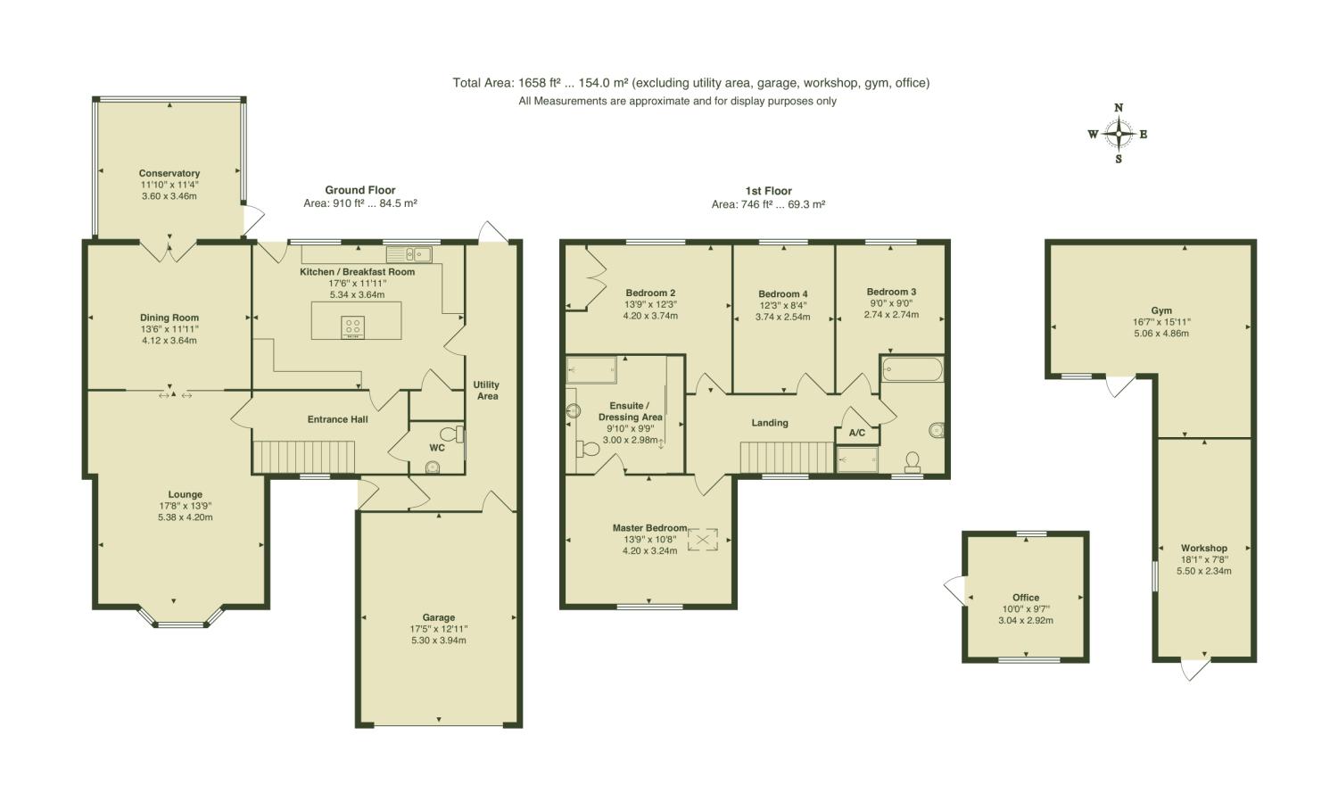 4 Bedrooms Detached house for sale in Russell Way, Wootton, Bedford, Bedfordshire MK43