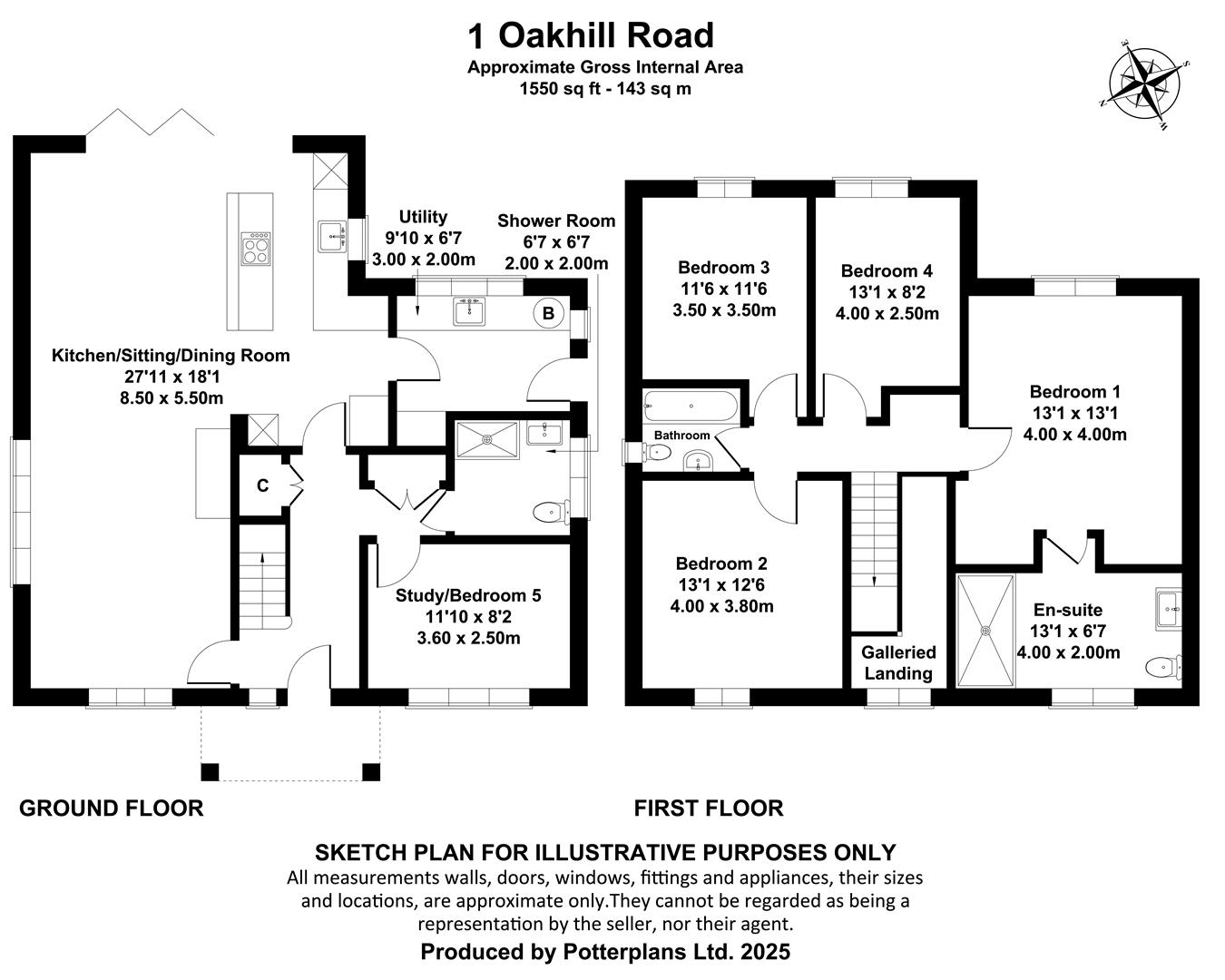 1, Oakhill Road, Seaview floorplan