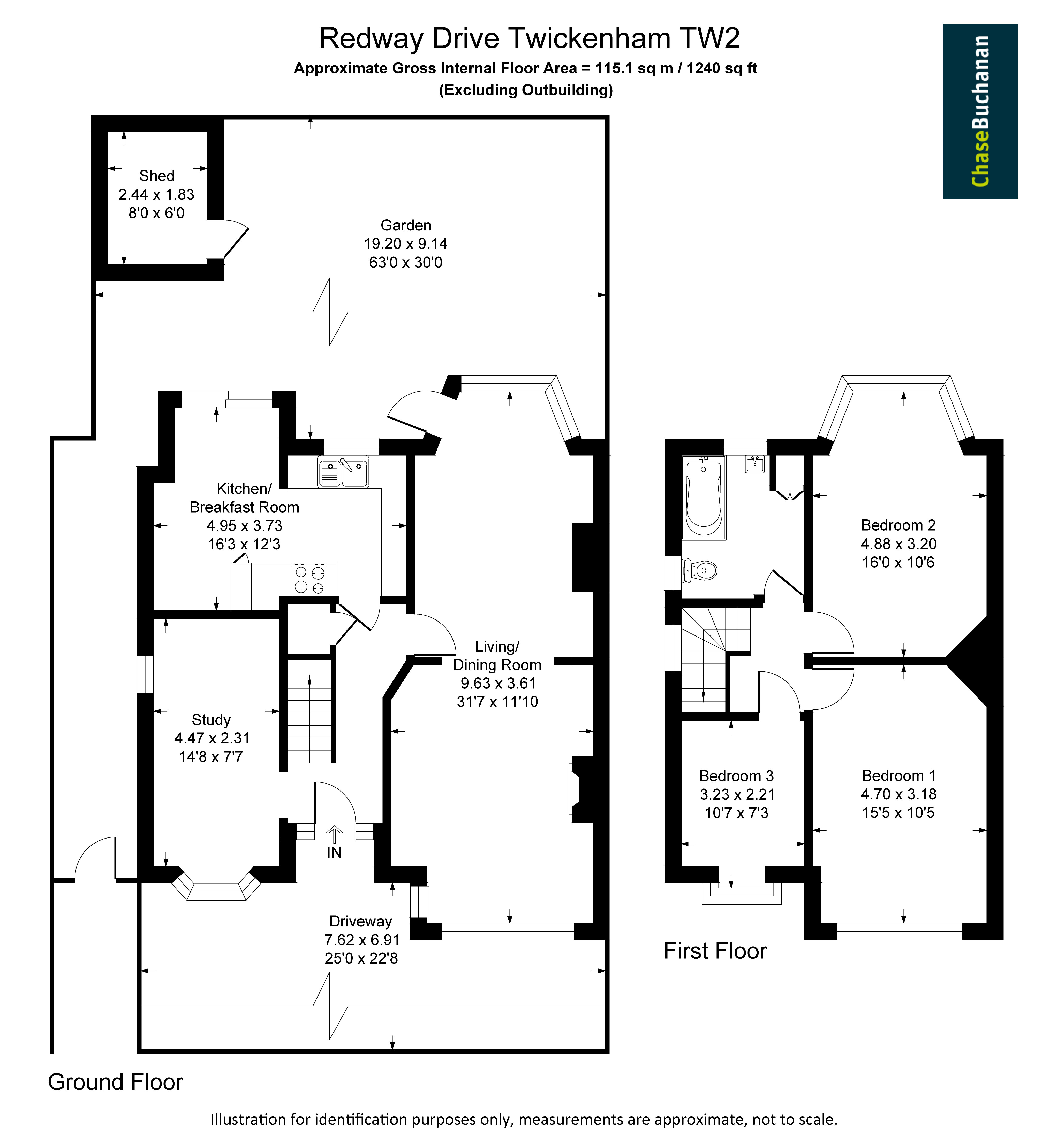 56, Redway Drive, Twickenham floorplan