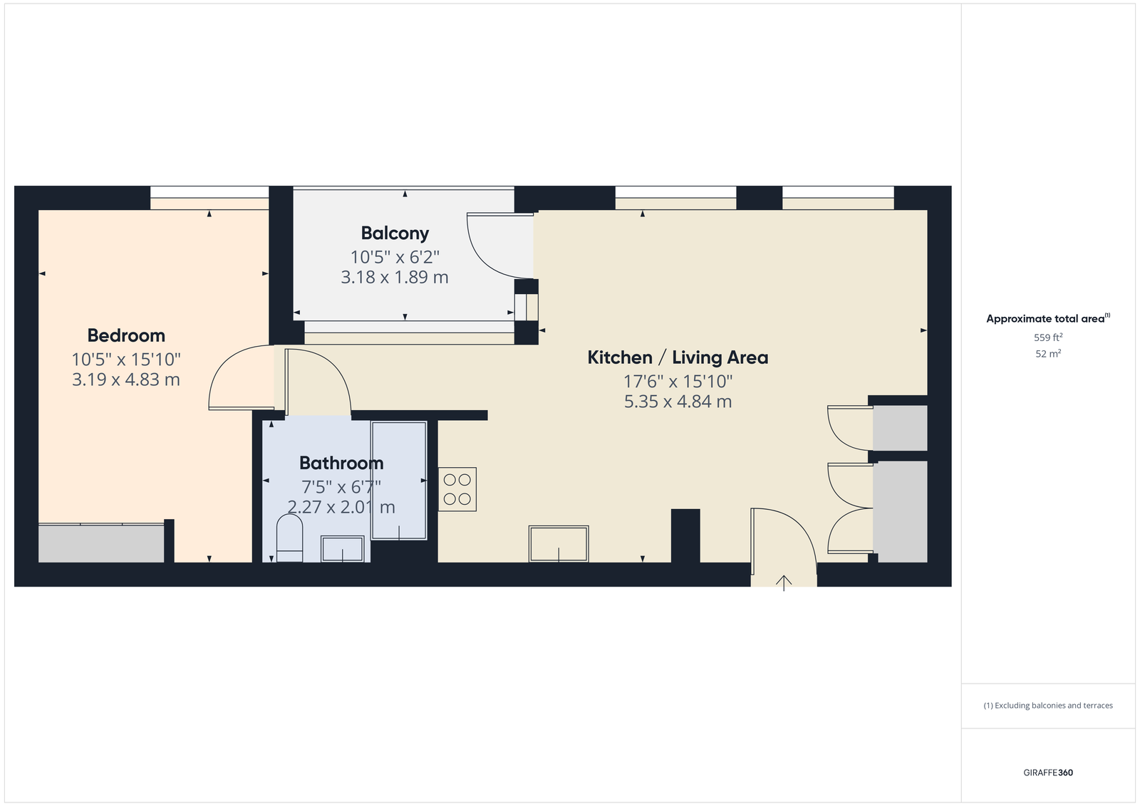 802 Levy Building, Heygate Street, London floorplan