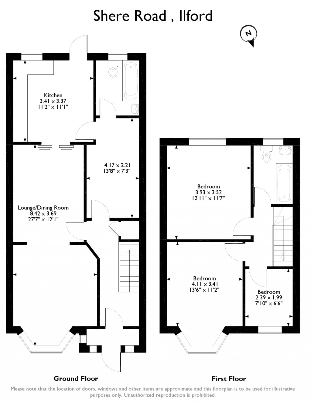 3 Bedrooms Terraced house for sale in Shere Road, Ilford, London IG2