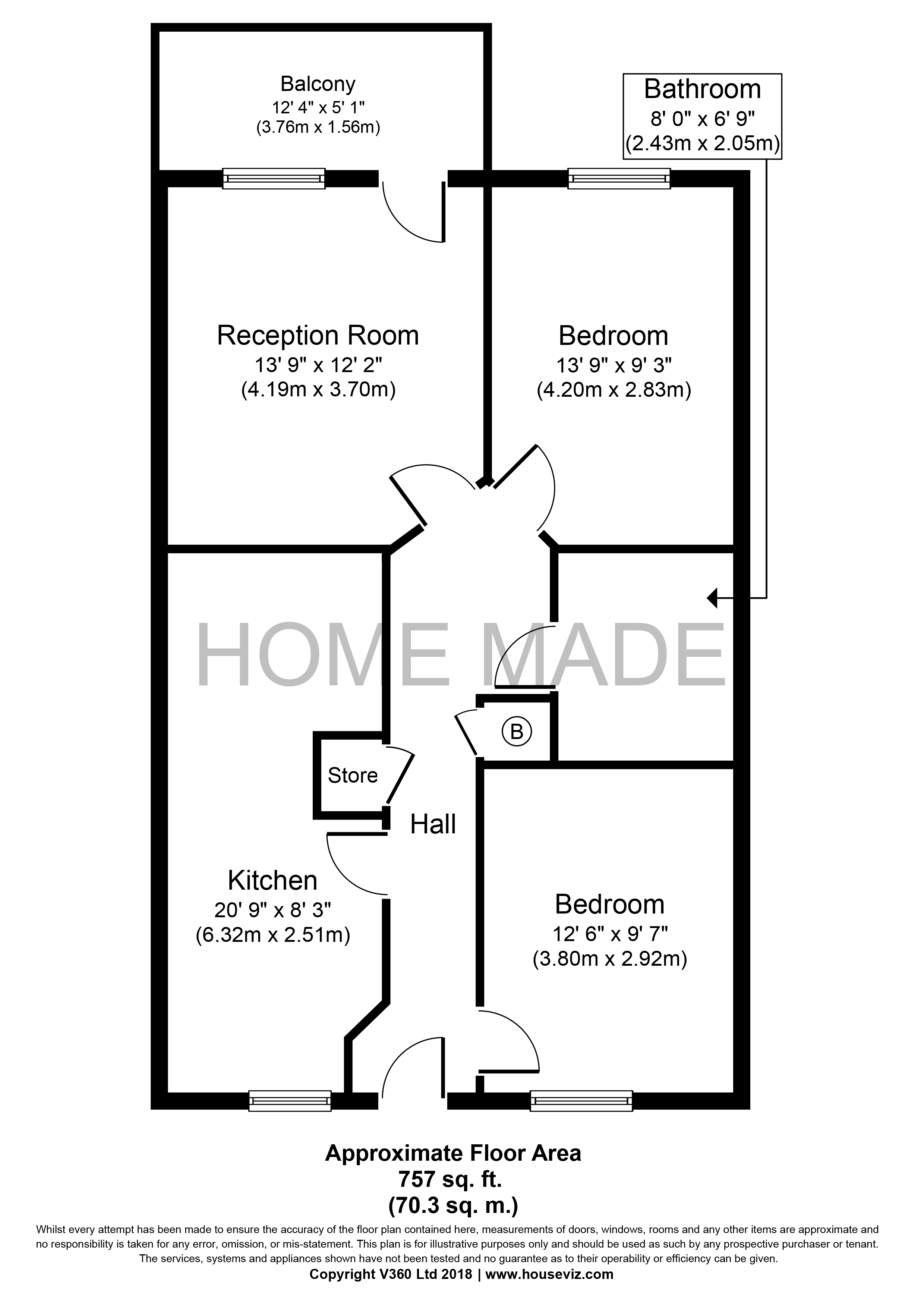 2 Bedrooms Flat to rent in De Havilland Court, Lebus Street N17