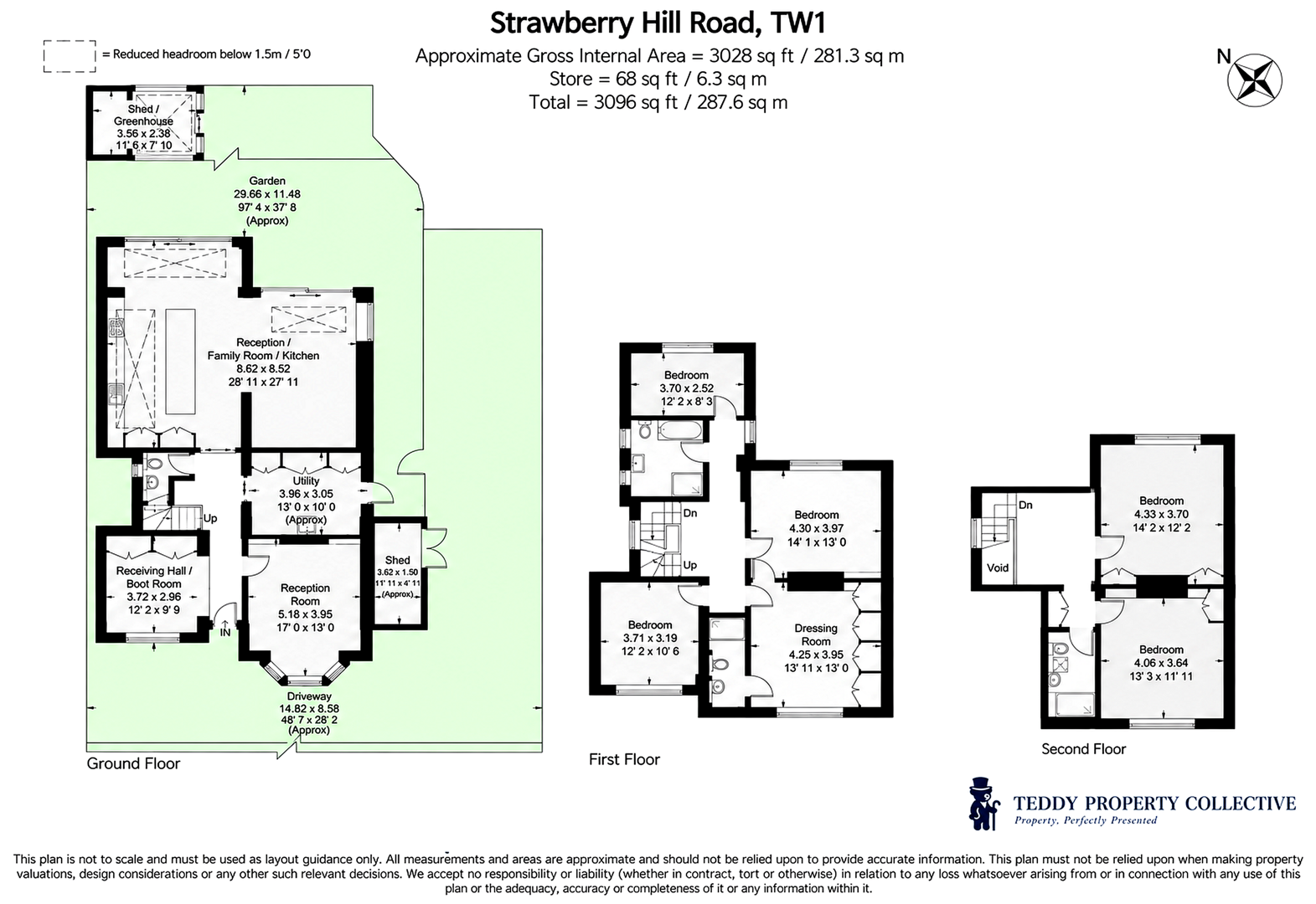 3, Strawberry Hill Road, Twickenham floorplan