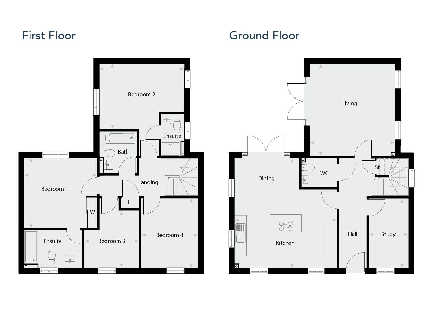 Plot 72, Field View, Brackley floorplan