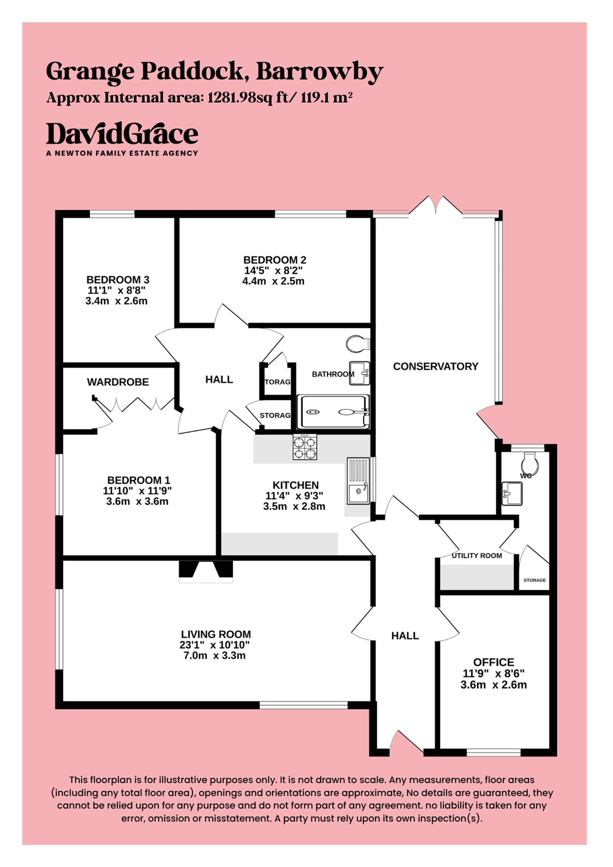 12 Grange Paddock, Grantham floorplan