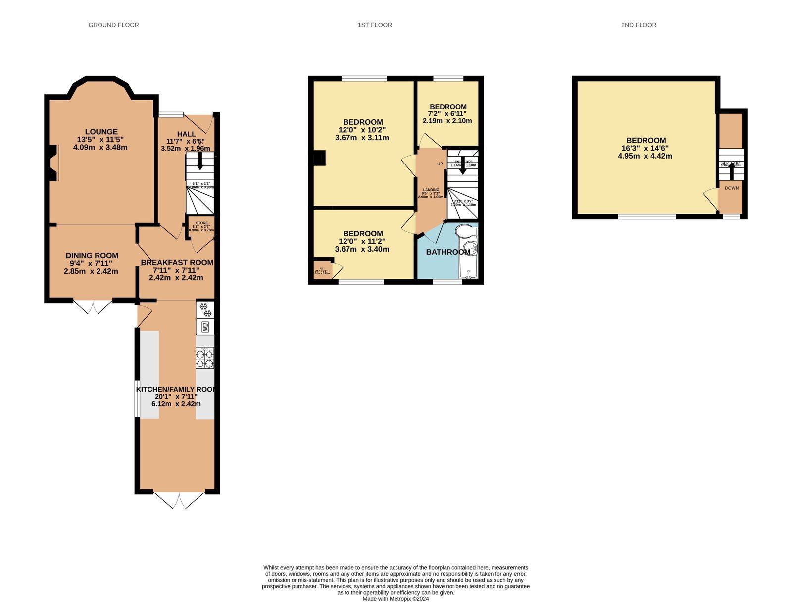 48, King Edward Road, Loughborough floorplan