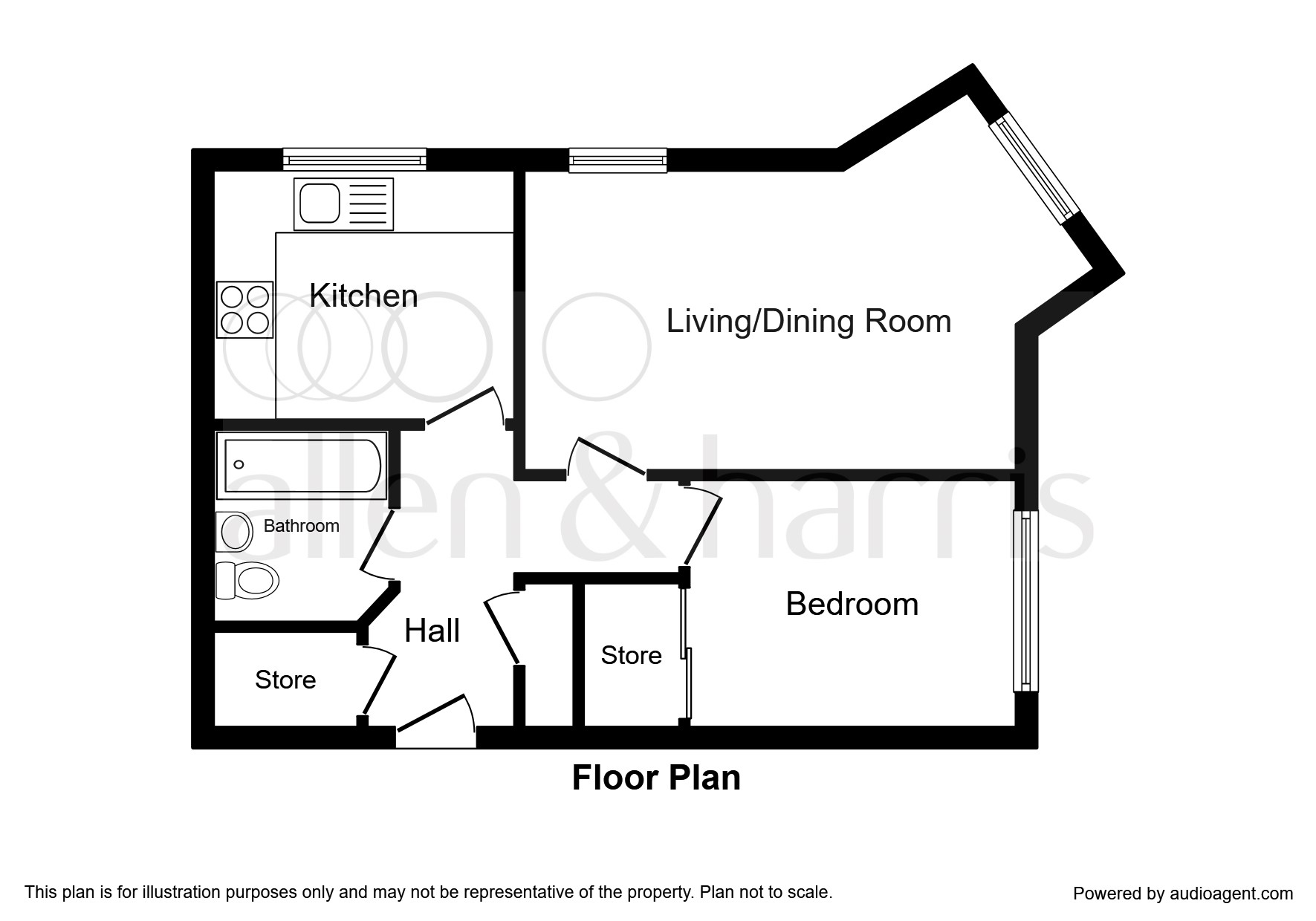 Loanhead Road, Linwood, Paisley PA3, 1 bedroom flat for sale 58829725