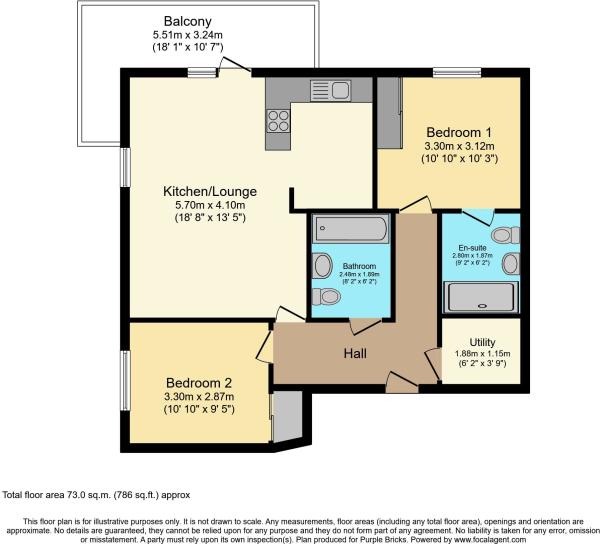 Flat 67, The Peninsula,, Pegasus Way, Kent floorplan