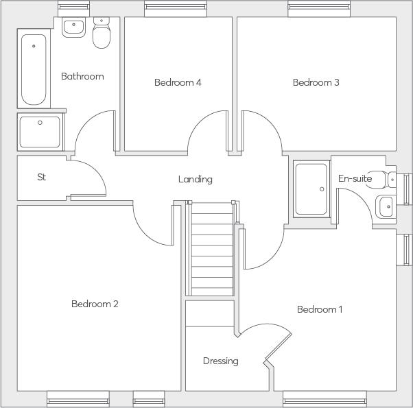 107, Off Newton Church Road, Danderhall, Dalkeith floorplan