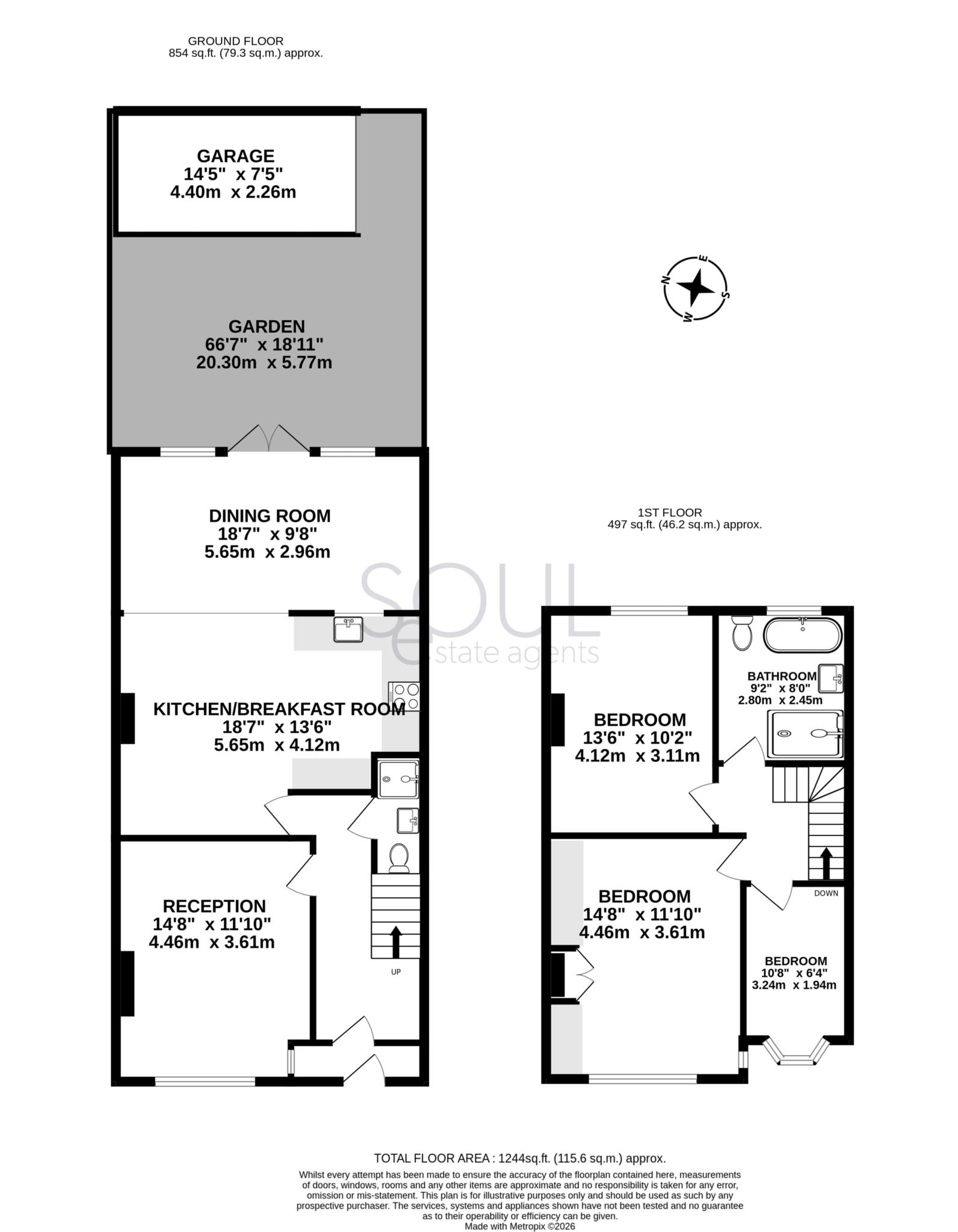 15, College Gardens, New Malden floorplan