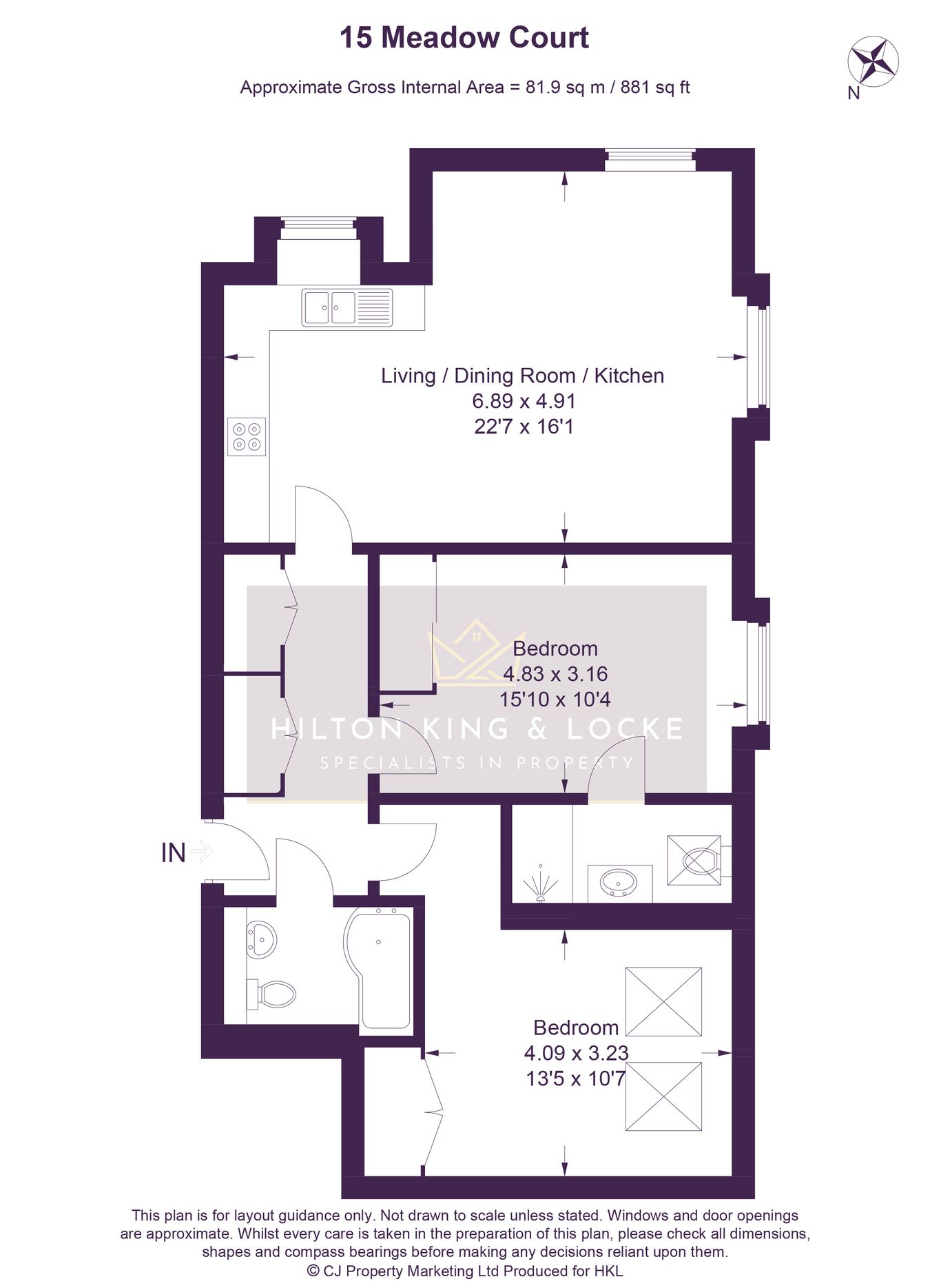 15 Meadow Court, Evreham Road, Iver floorplan