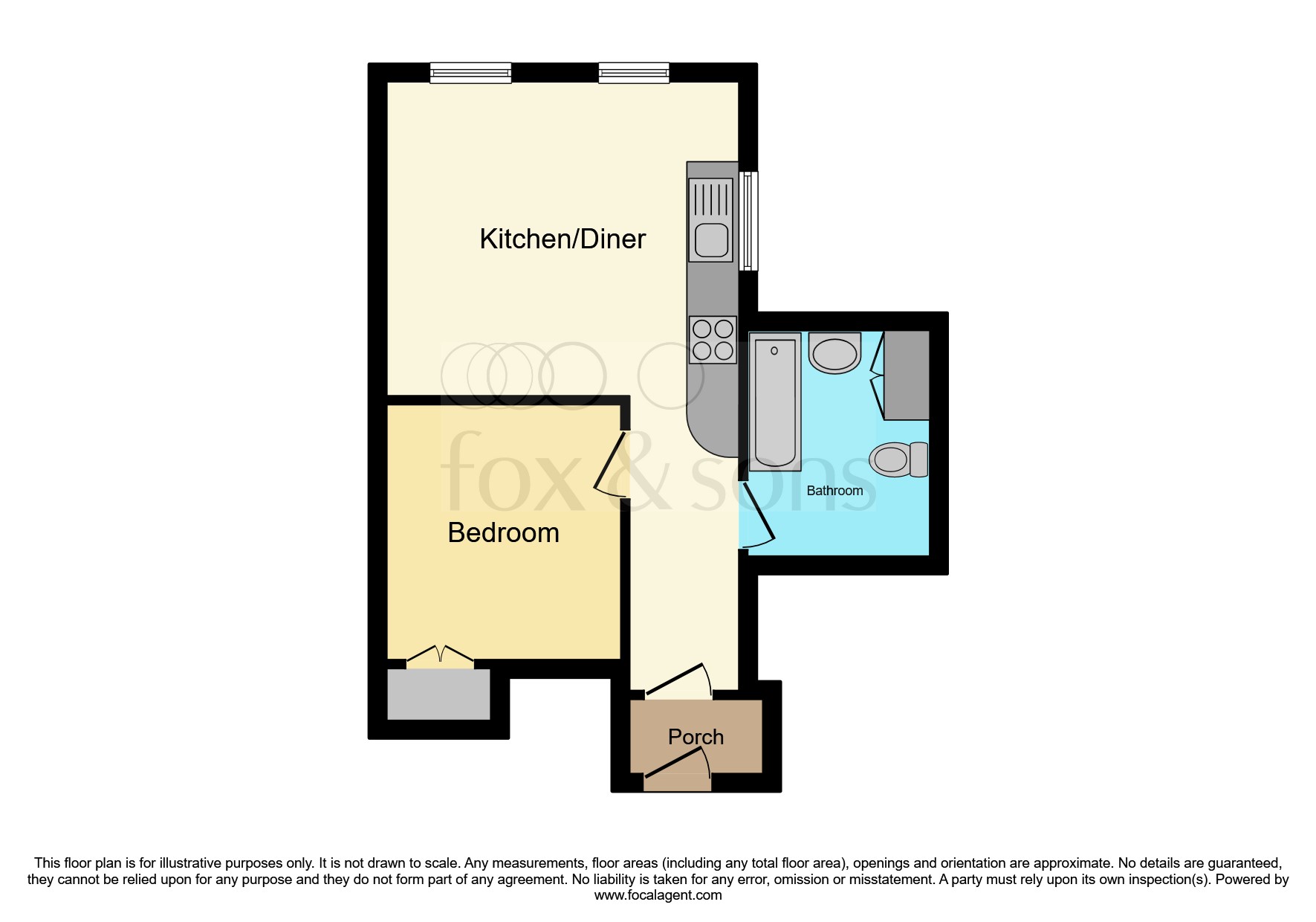 Flat 2D, Bishopsmead, Kingston Road, Taunton floorplan