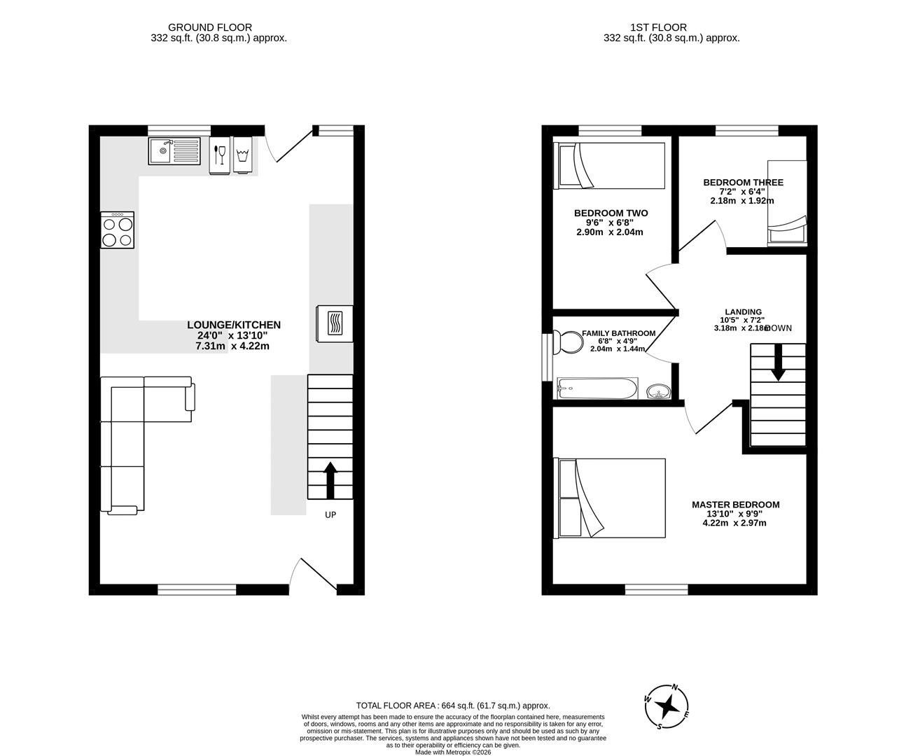 73, The Oaks, Chorley floorplan