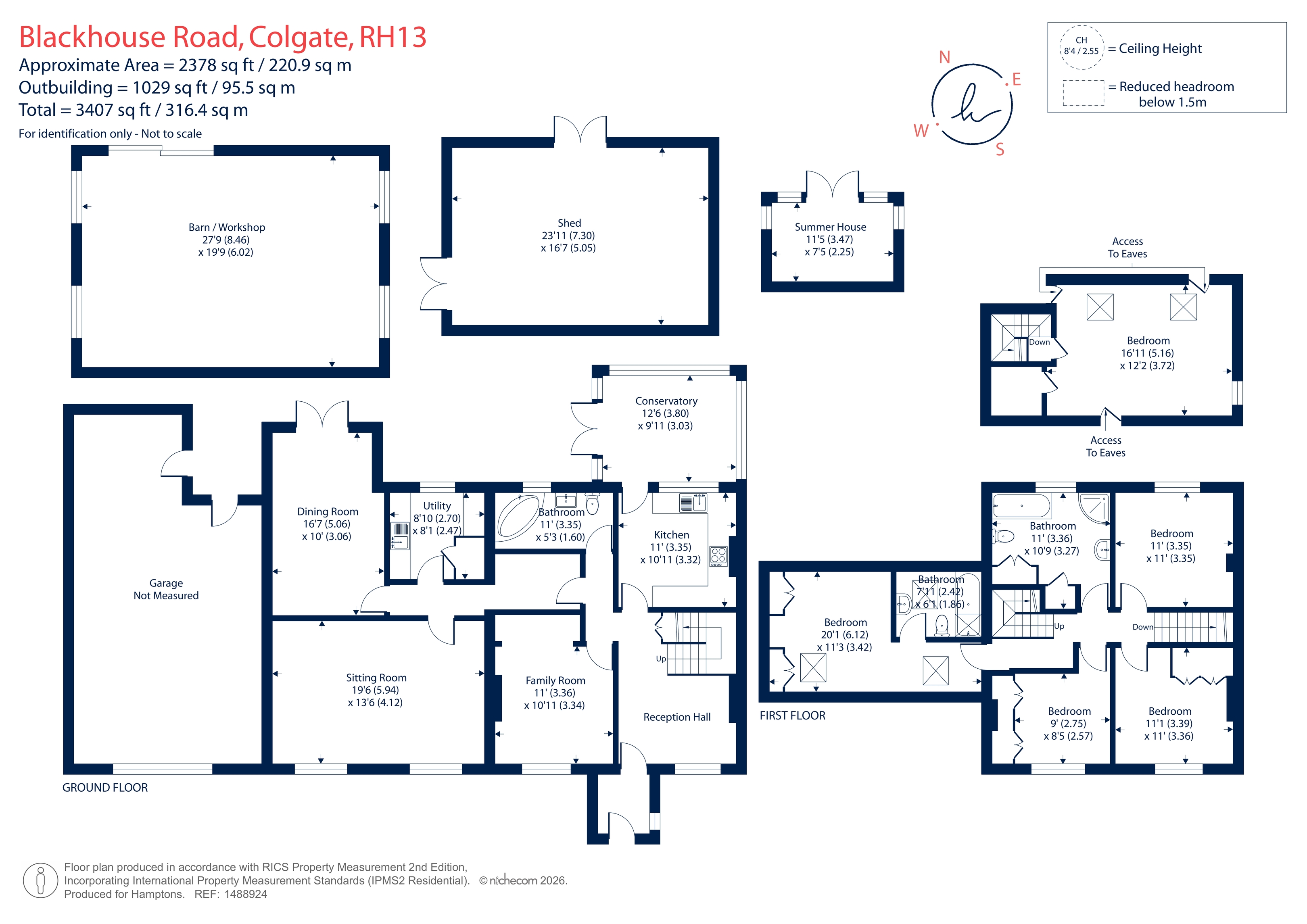 Langleys, Blackhouse Road, Colgate floorplan