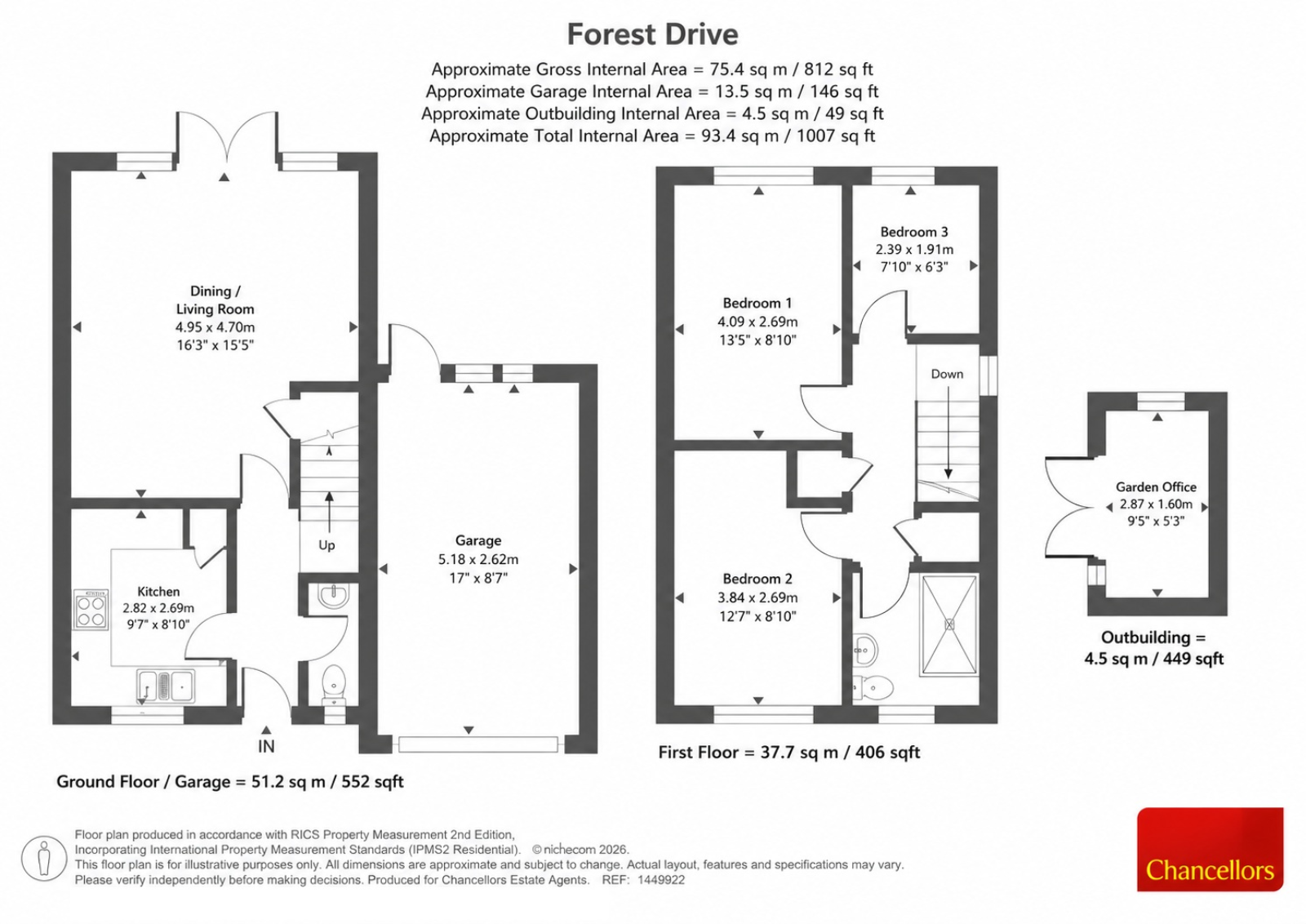 13, Forest Drive, Basingstoke floorplan