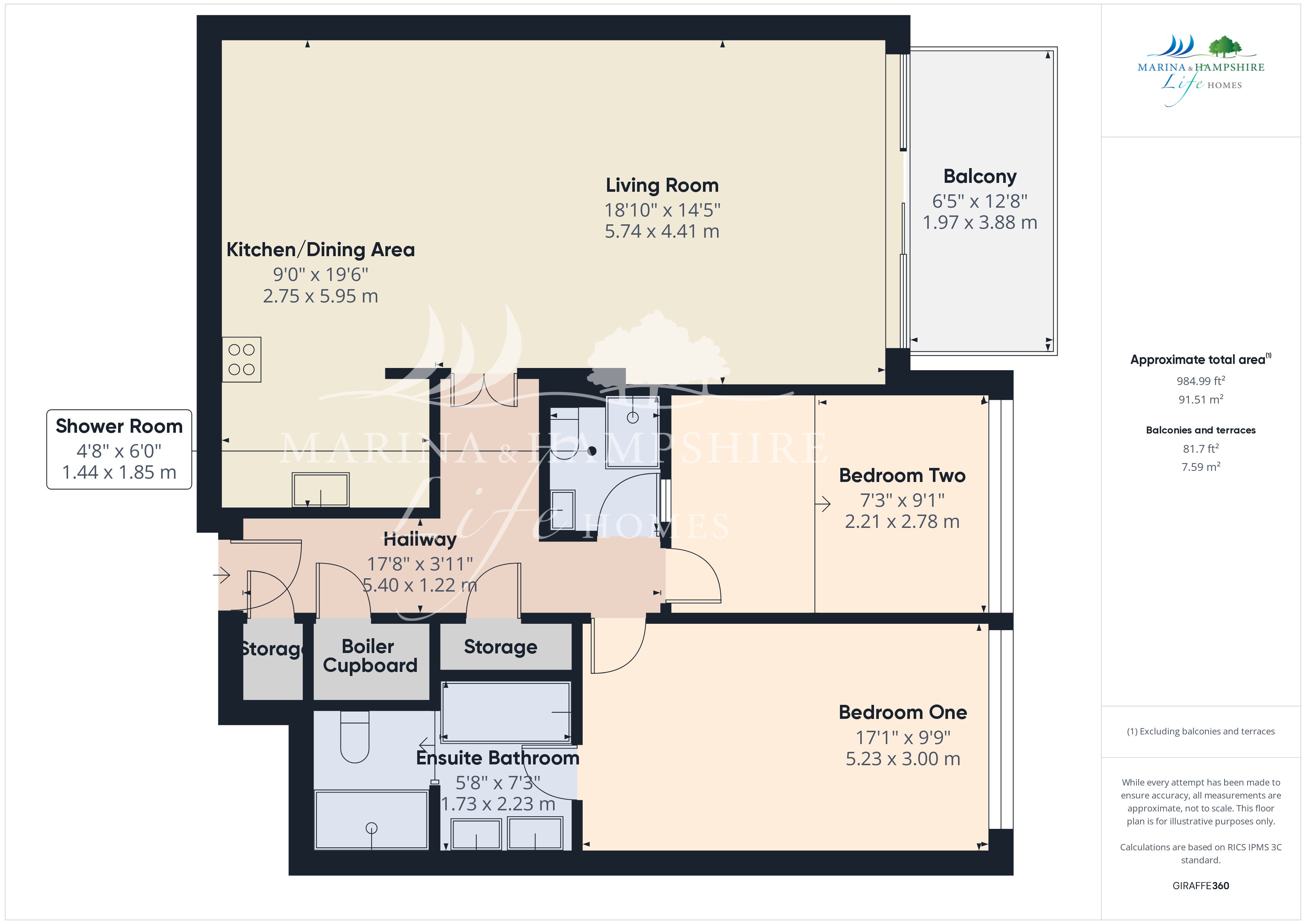41, Oyster Quay, Portsmouth floorplan