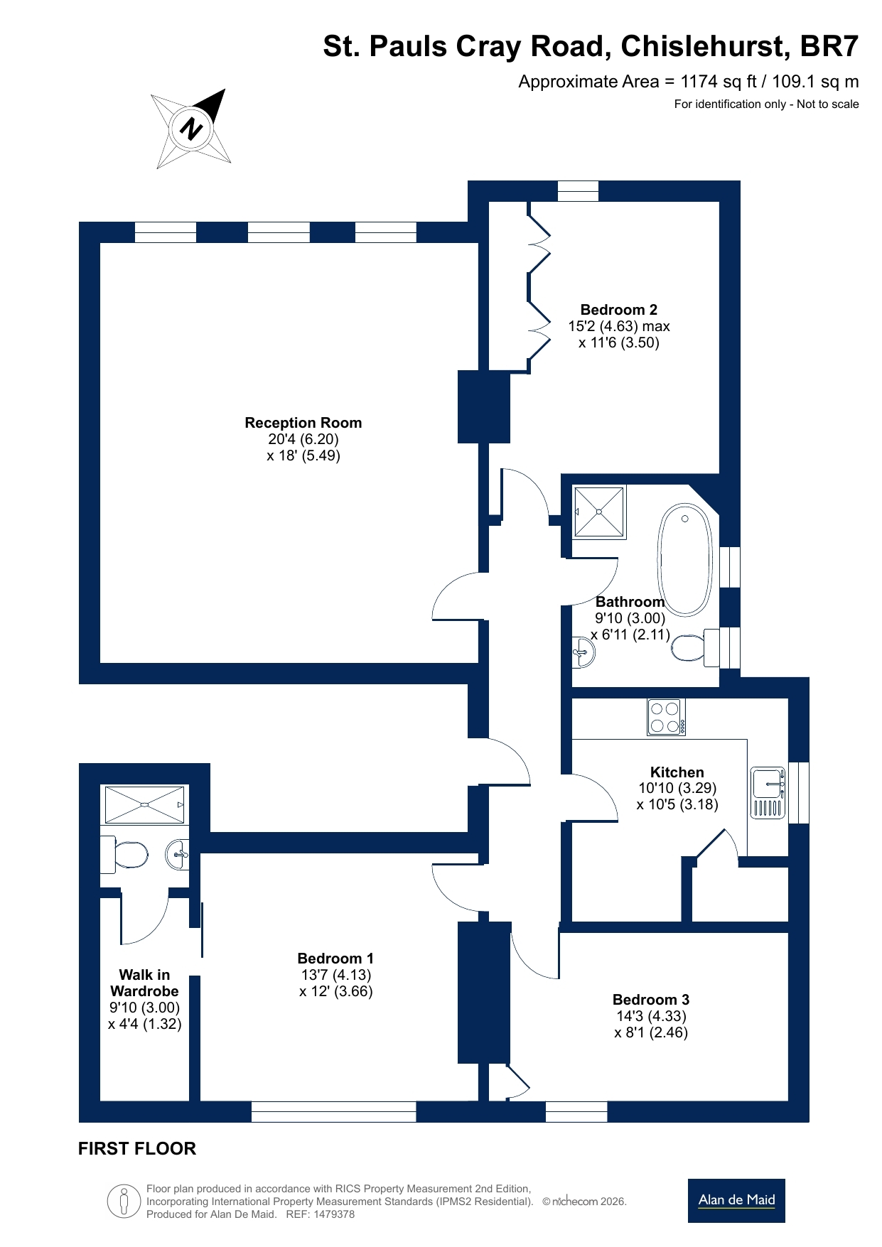 Flat 4, Chesil House,, St. Pauls Cray Road, Chislehurst floorplan