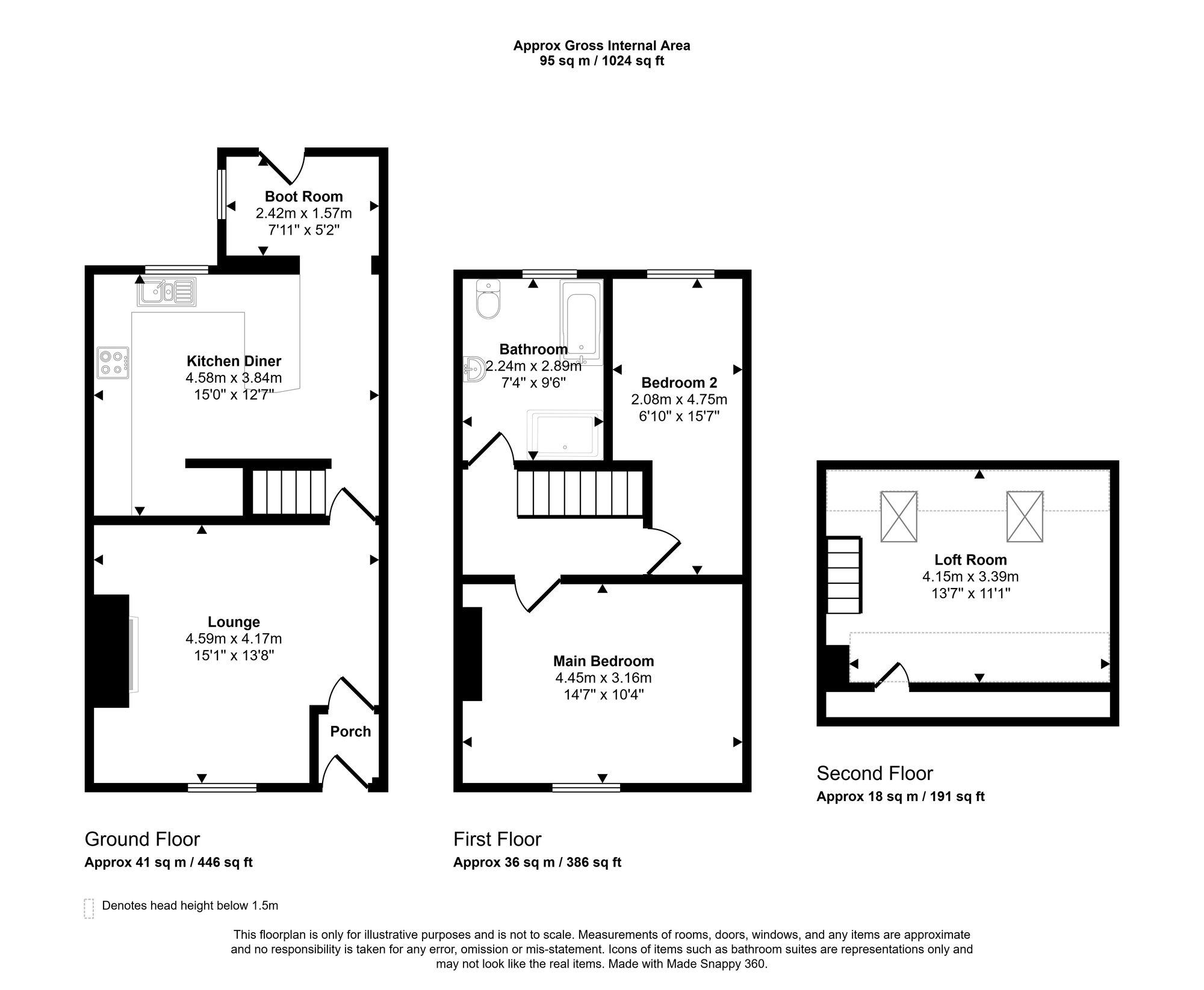 59 Scot Lane, Wigan floorplan