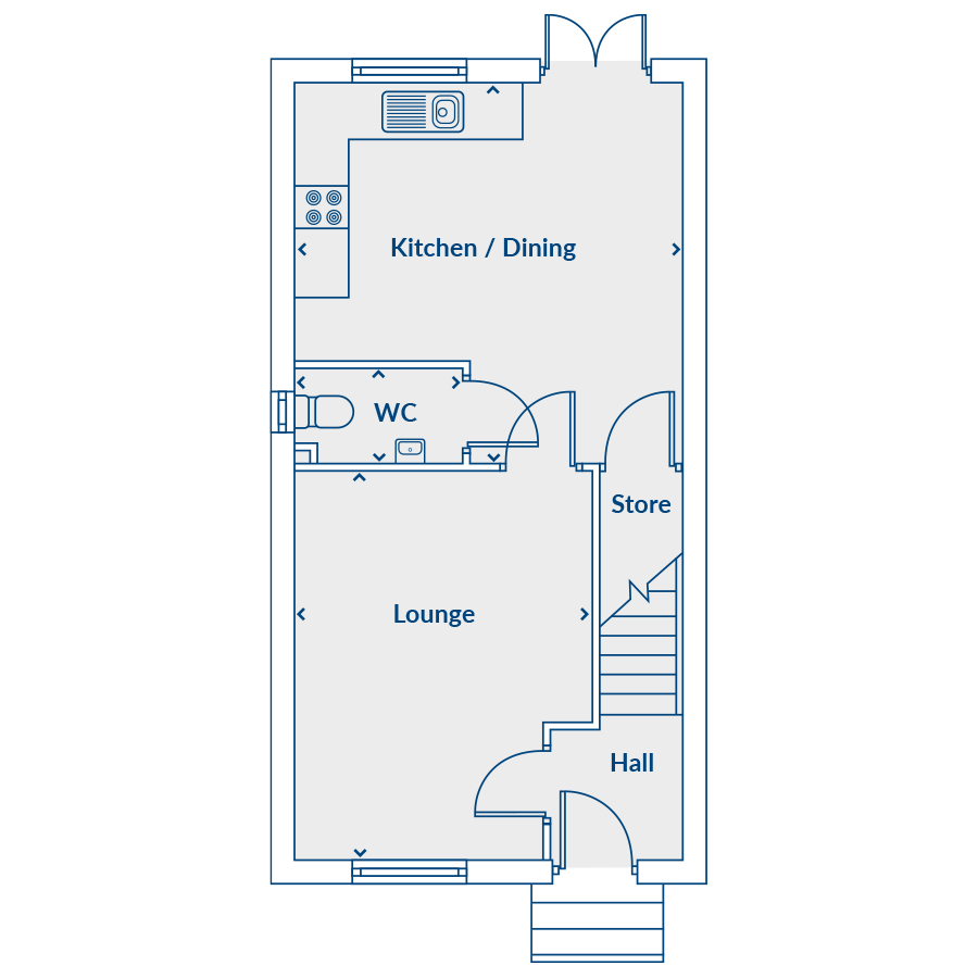 Plot 307, Heart Of England Way, Nuneaton floorplan