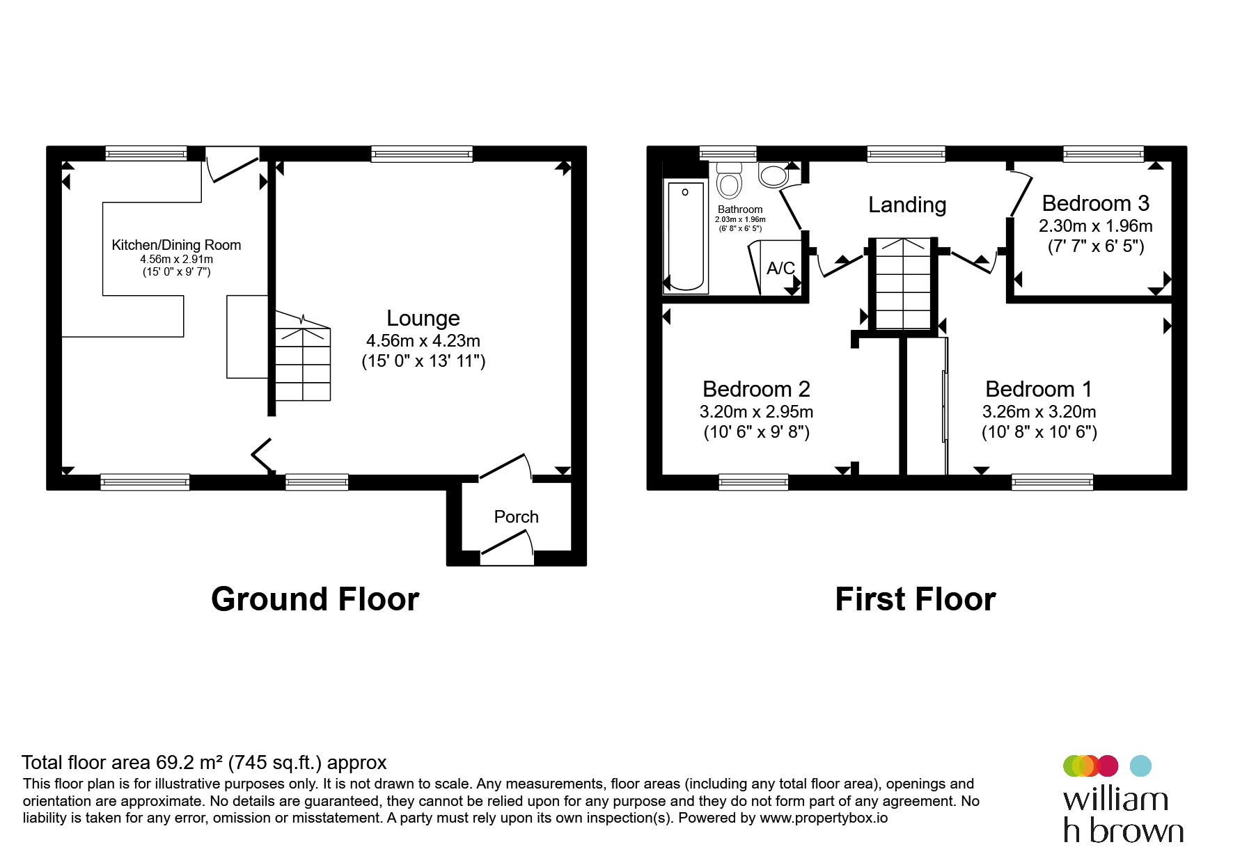 79, Sevenacres, Peterborough floorplan