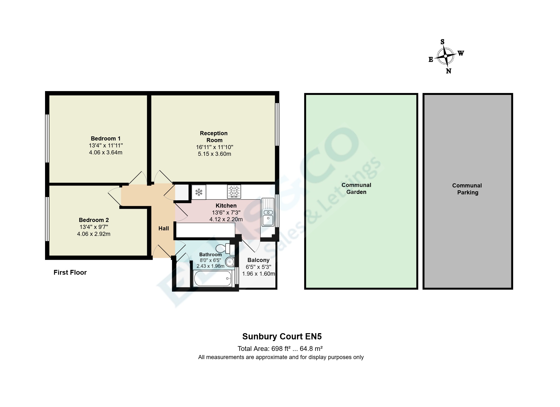 Sunbury Court, Barnet floorplan