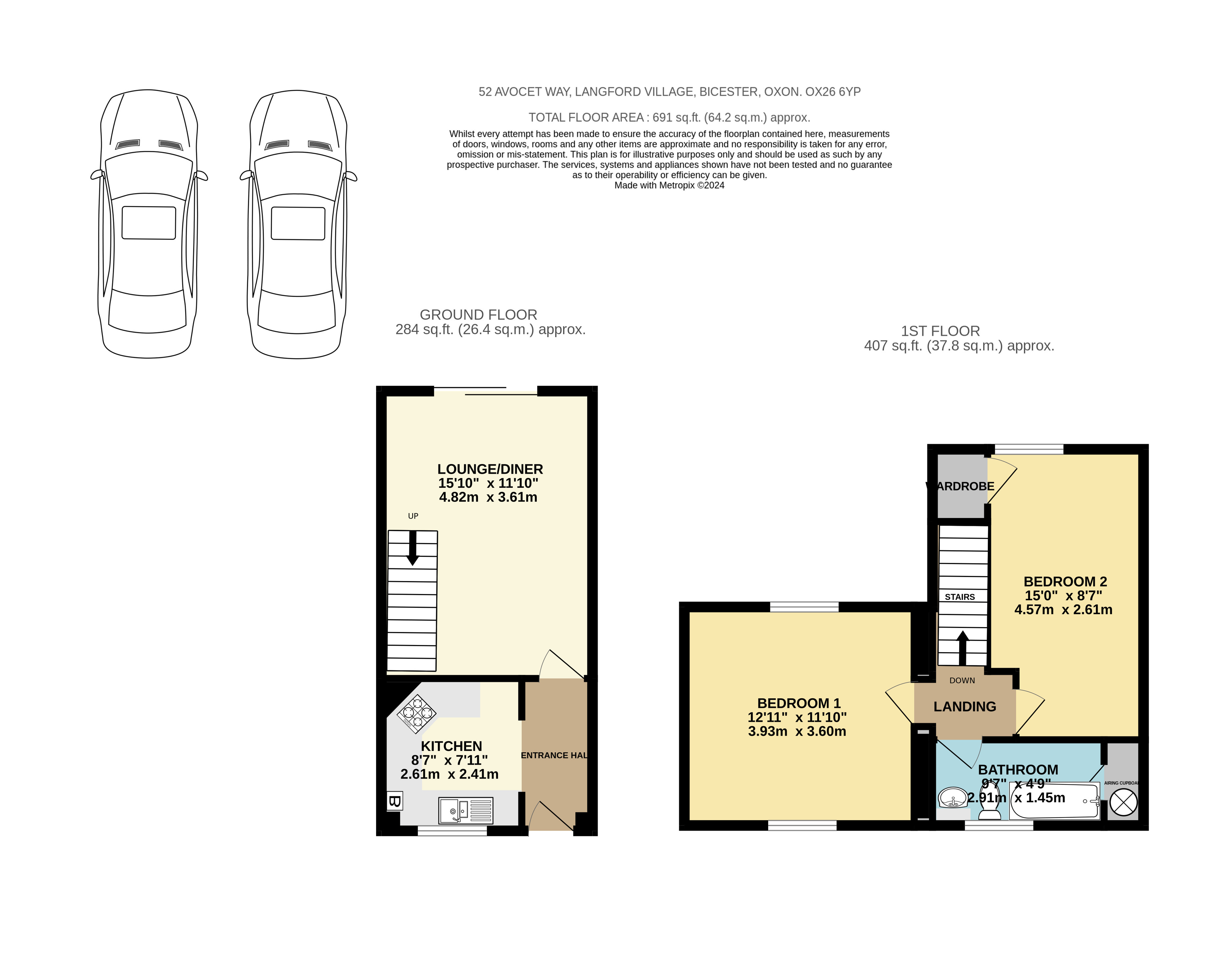 Avocet Way, Bicester OX26, 2 bedroom terraced house for sale 66725077