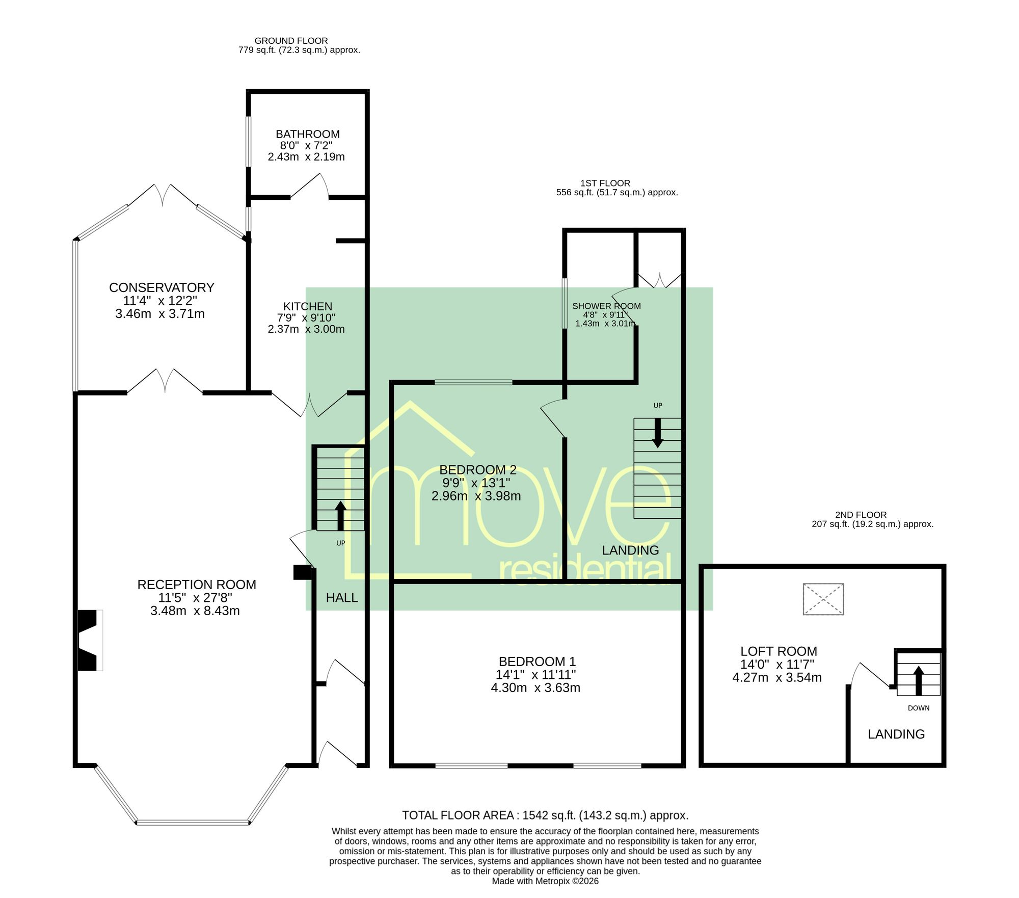 69 Barnston Road, Wirral floorplan