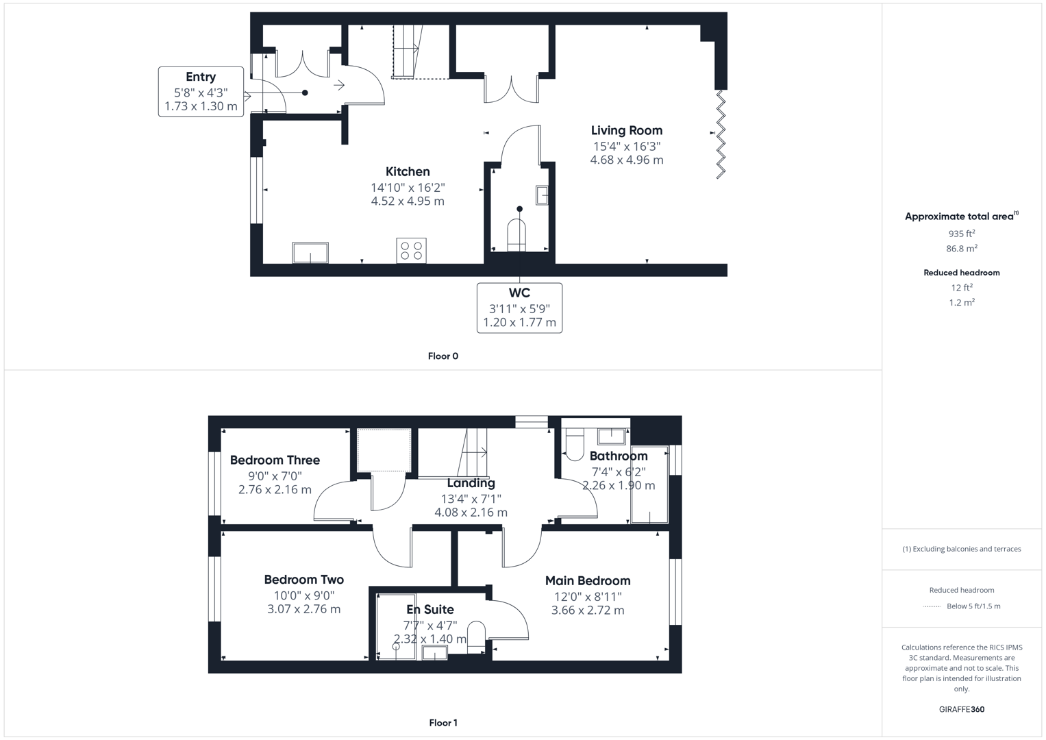 3, St. Georges Close, Pontefract floorplan
