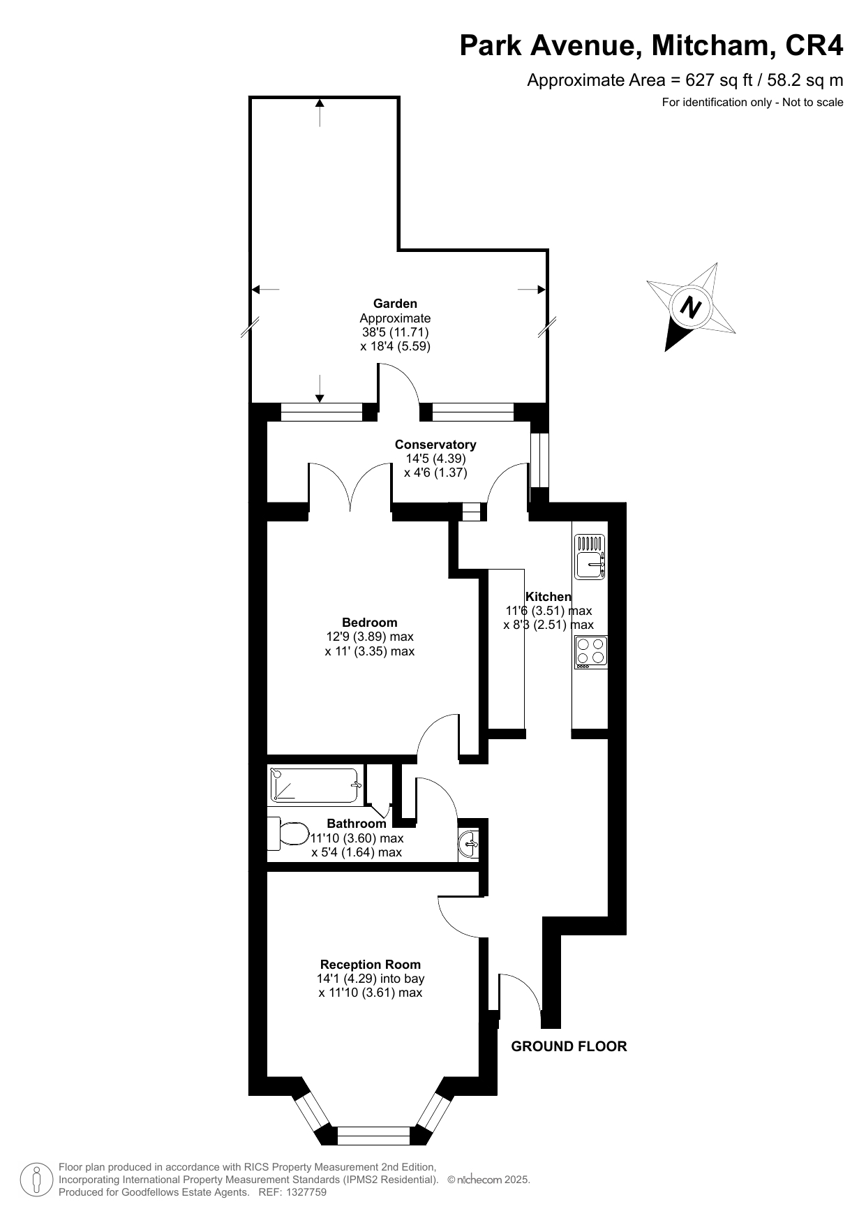92, Park Avenue, Mitcham floorplan