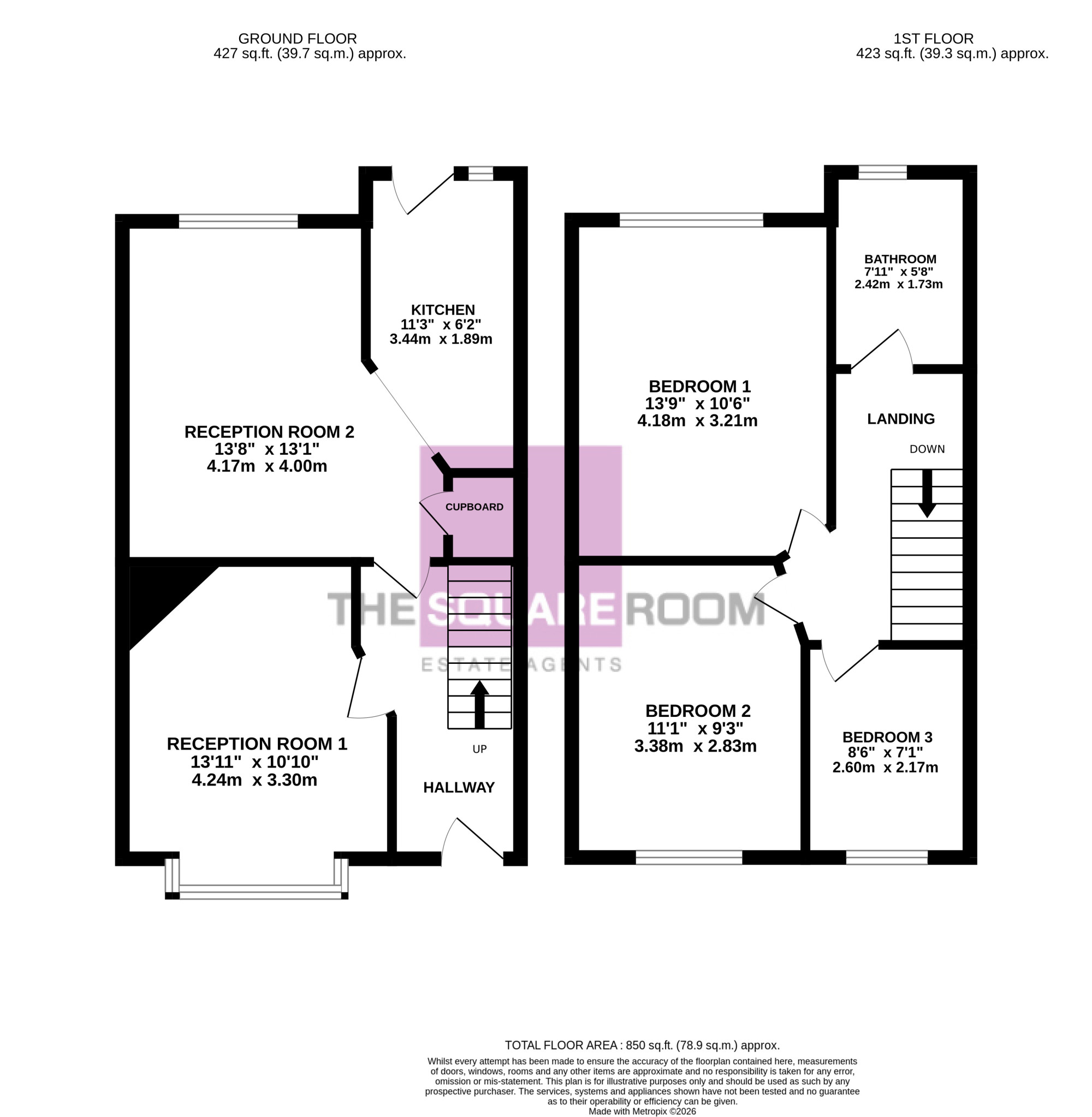 14, Durley Road, Blackpool floorplan