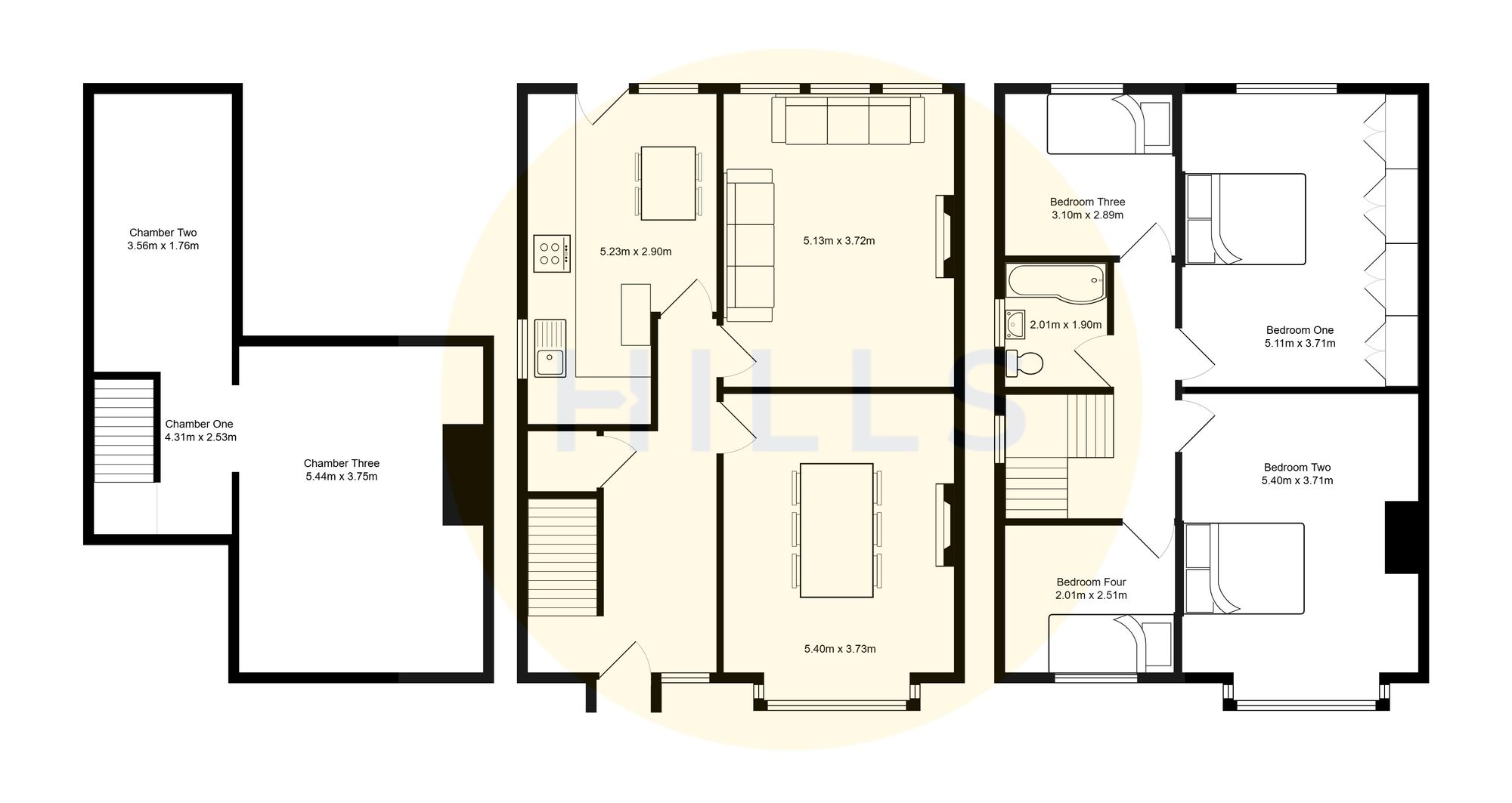 5 Ellastone Road, Salford floorplan