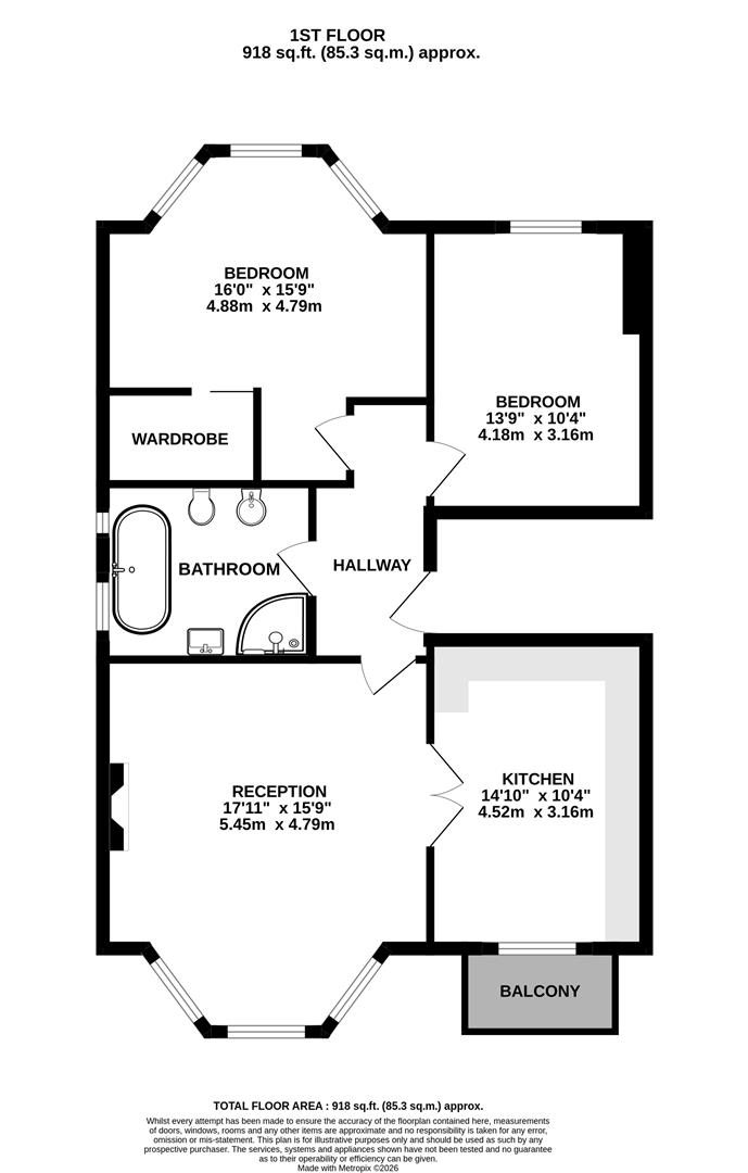Downs Park West, Bristol floorplan