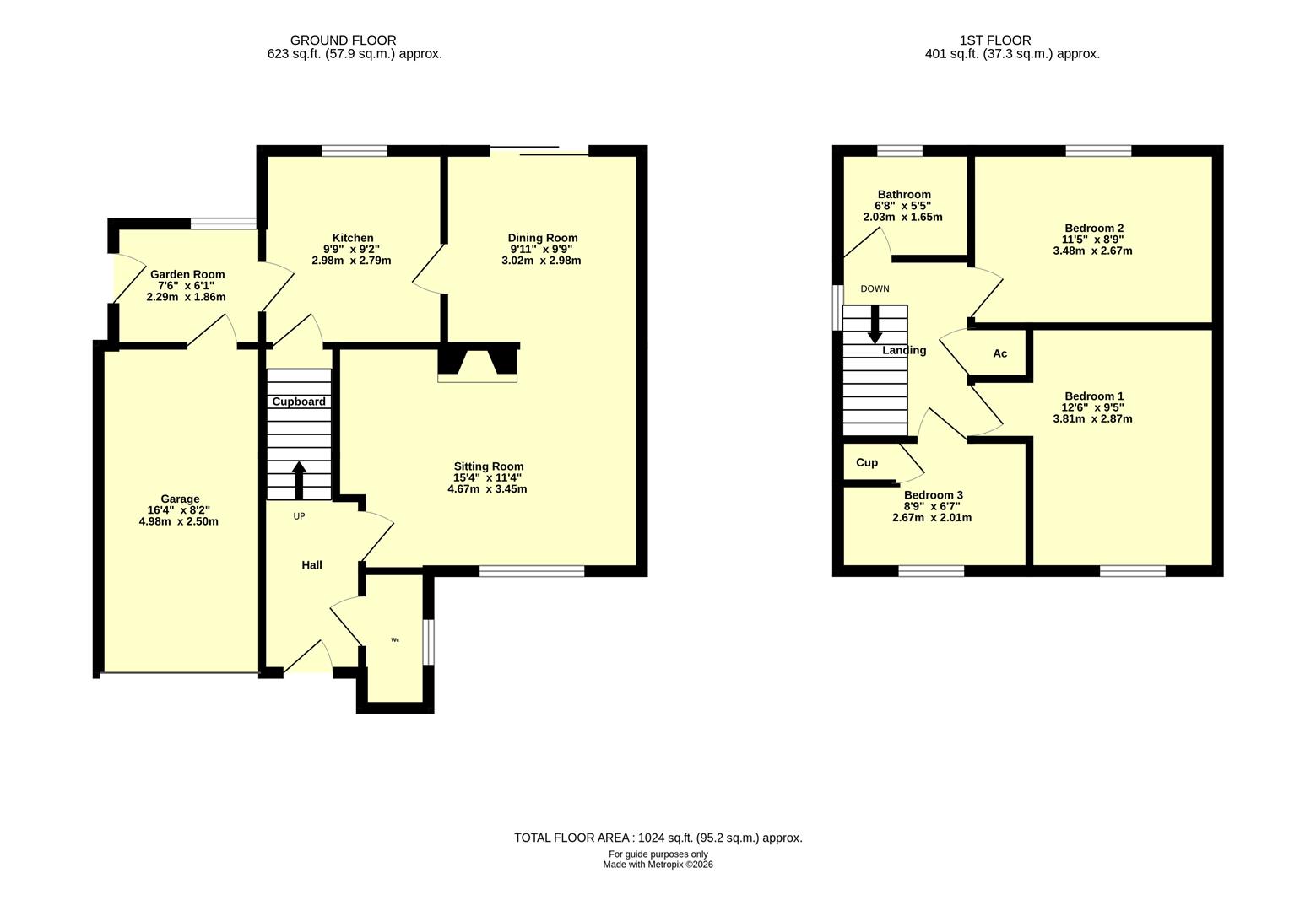 24, Sycamore Close, Cullompton floorplan
