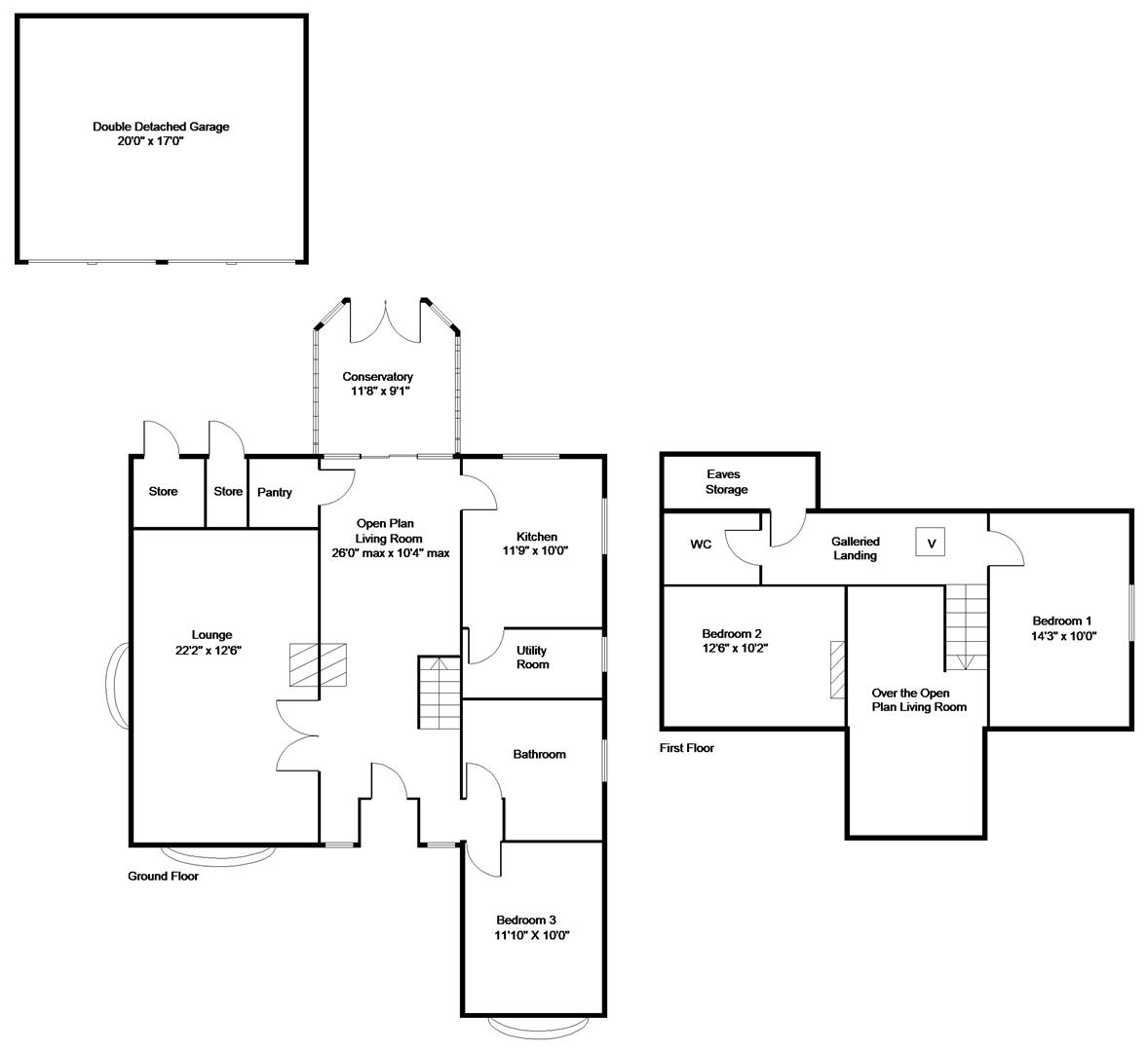 Bardon Cottage, 33 Lock Lane, Doncaster floorplan