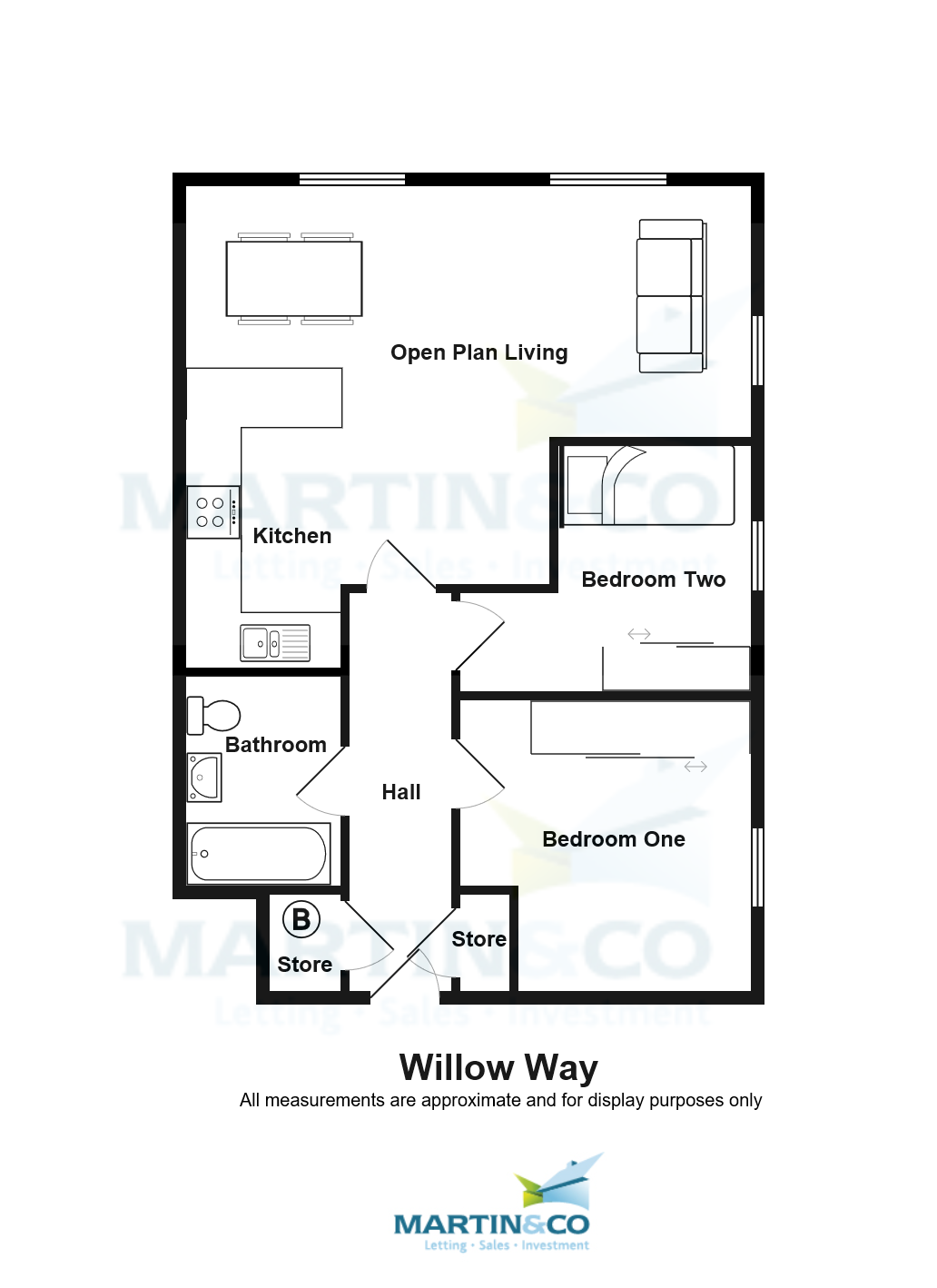 2 Bedrooms Flat to rent in Willow Way, Whinmoor, Leeds LS14