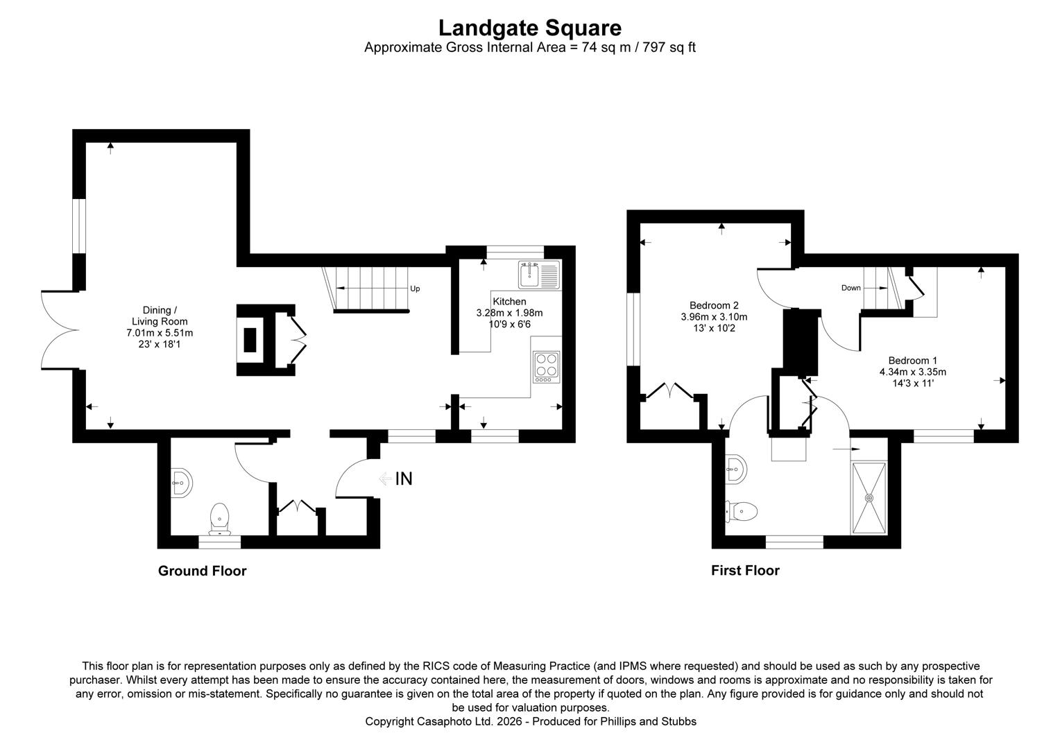 10, Landgate Square, Rye floorplan