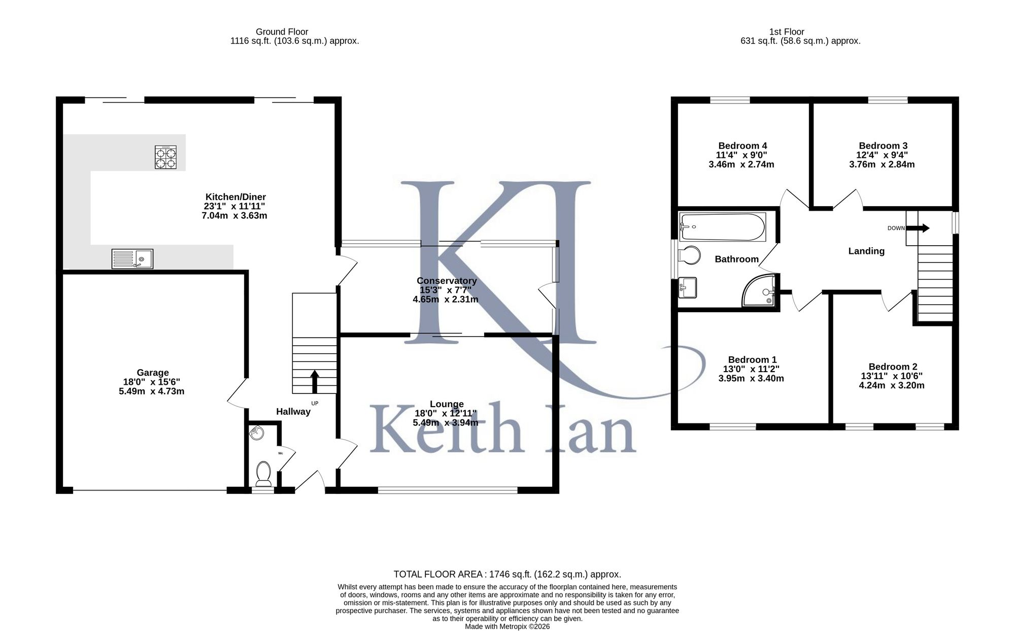 3 Church Fields, Ware floorplan