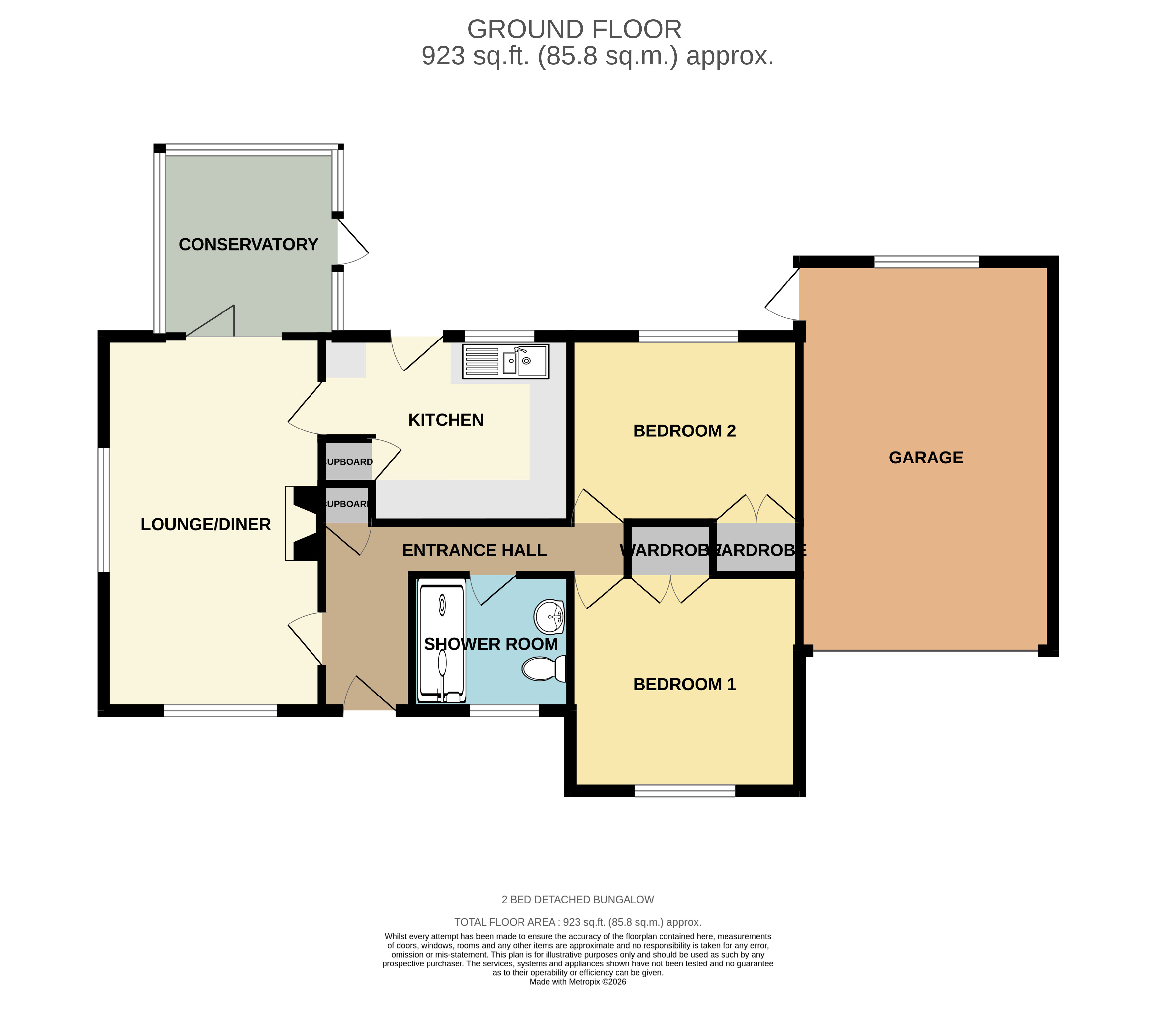 12, Townfield, Redruth floorplan