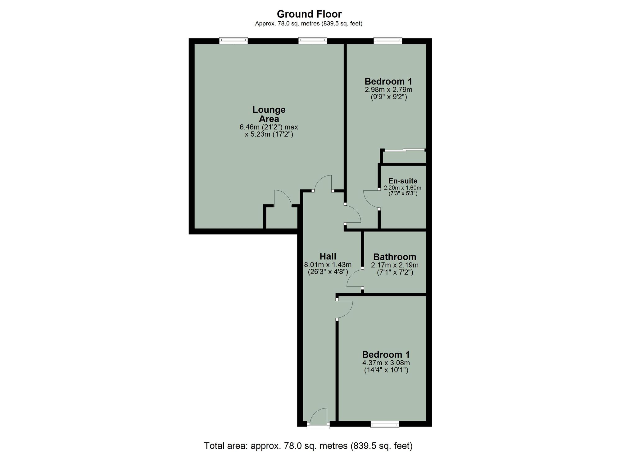 Flat 49, The Co-Operative, Coventry floorplan