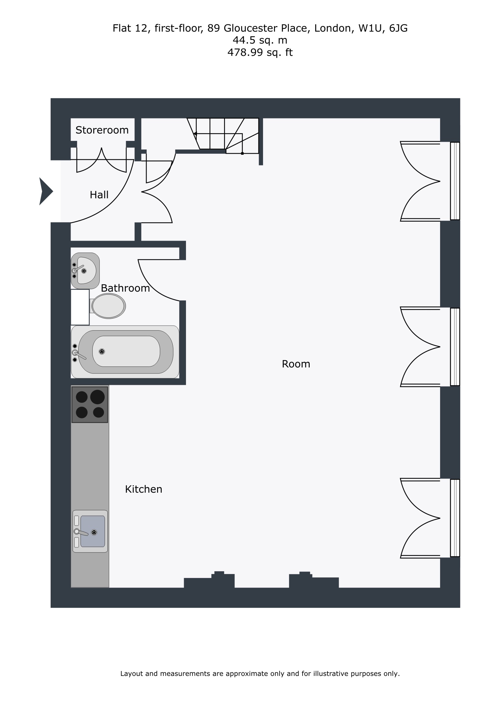 0 Bedrooms Studio to rent in 89, Gloucester Place, London W1U