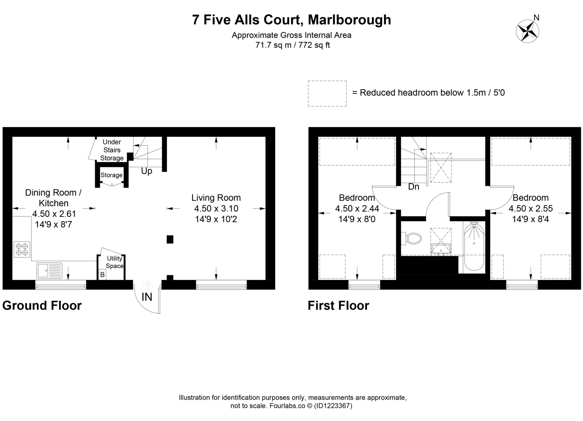 7 Five Alls Court, London Road, Marlborough floorplan