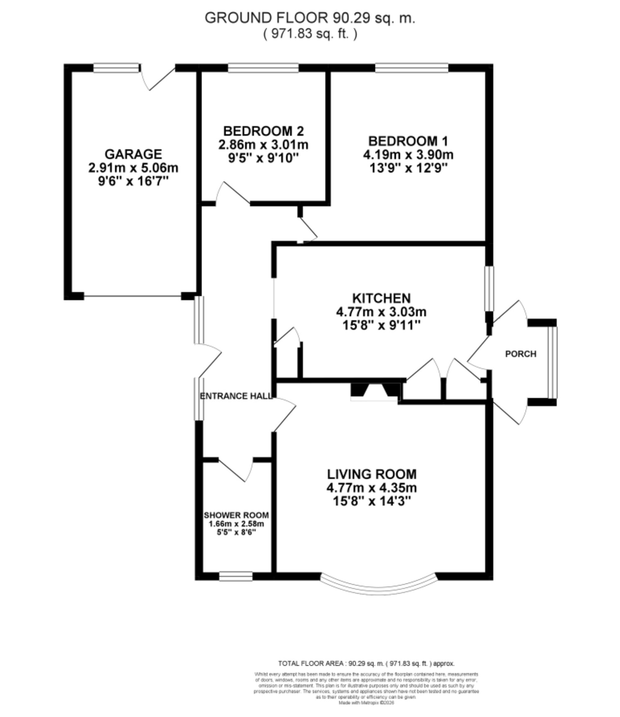 11, Claremont Road, Eccleshall, ST21 floorplan