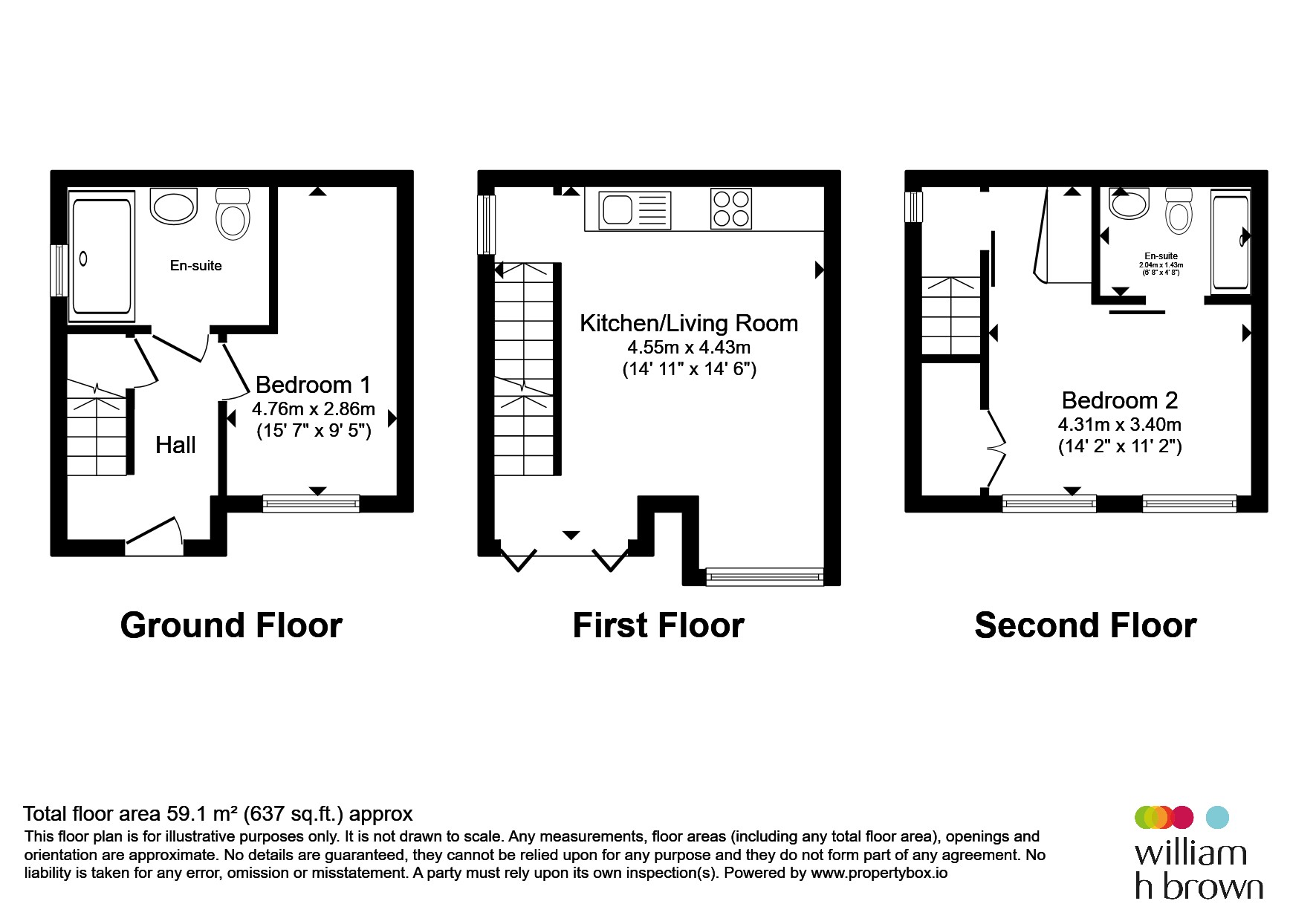 1, Radley Court, MIRFIELD floorplan