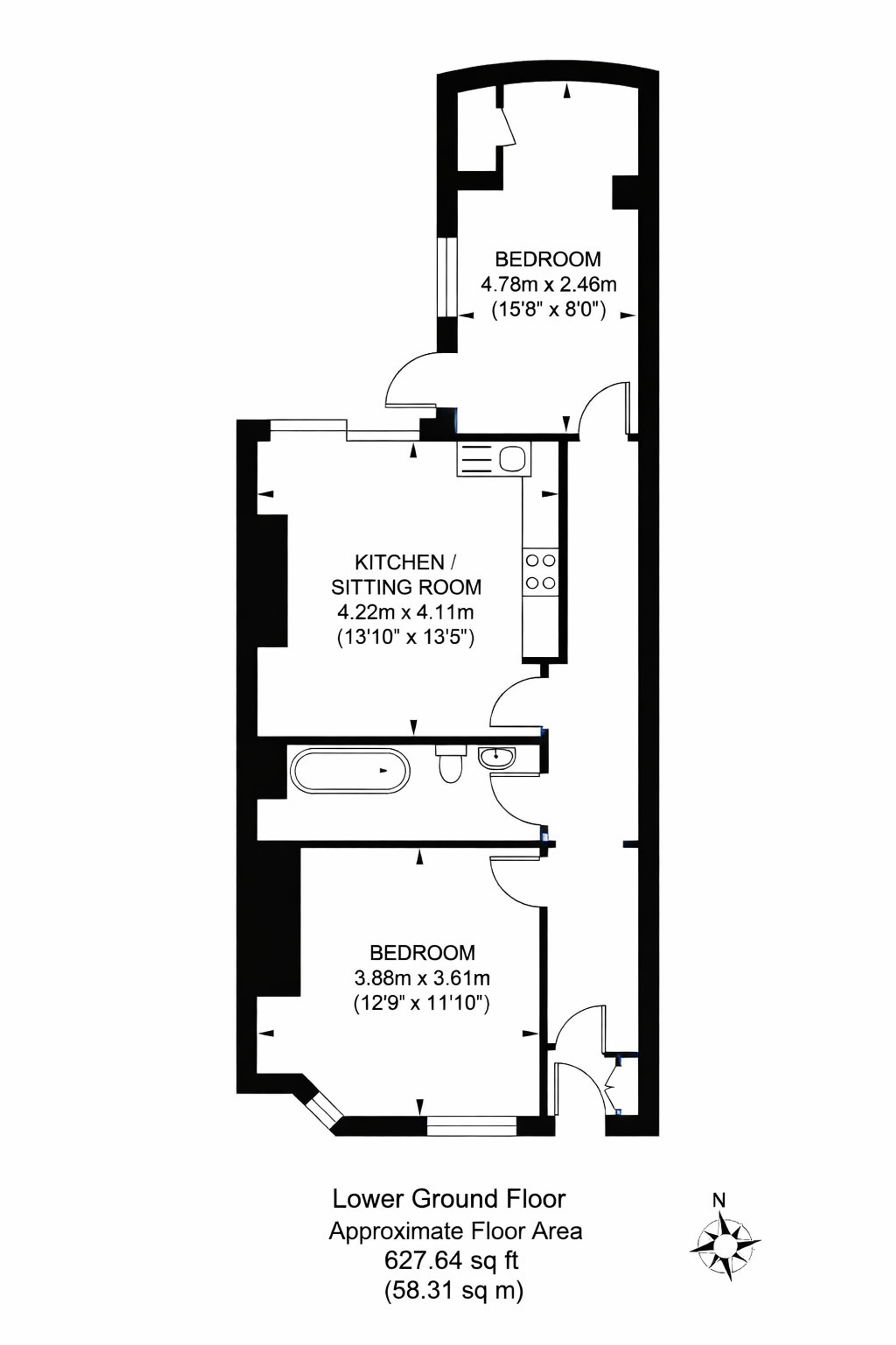 14a Albert Road, Brighton floorplan