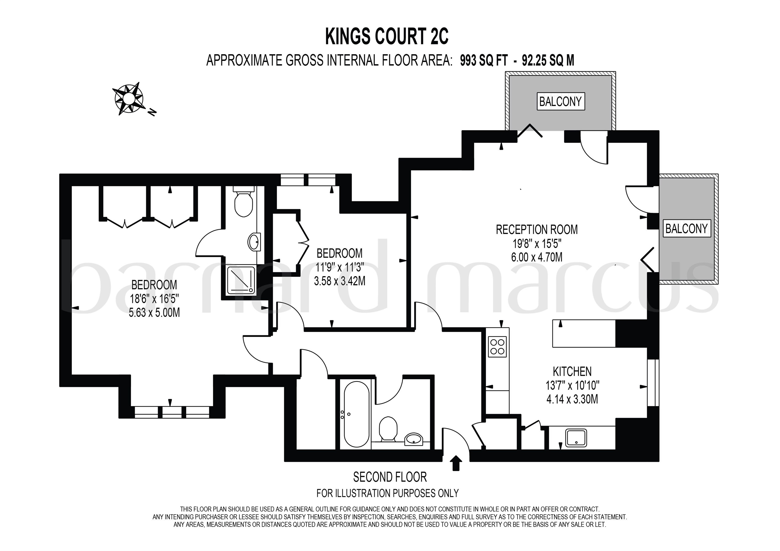 2 Bedrooms Flat for sale in Colborne Way, Worcester Park KT4